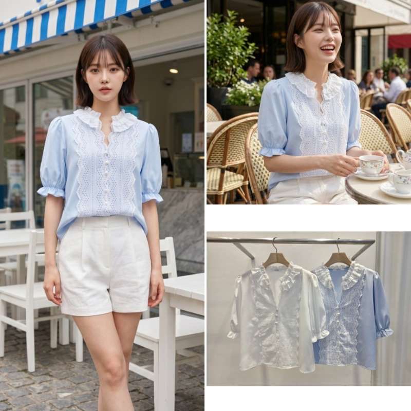 AD31 中間通花blouse