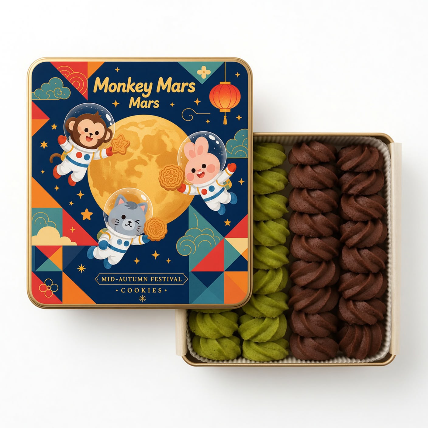 台灣直送 │ Monkey Mars 火星猴子 曲奇禮盒 350g