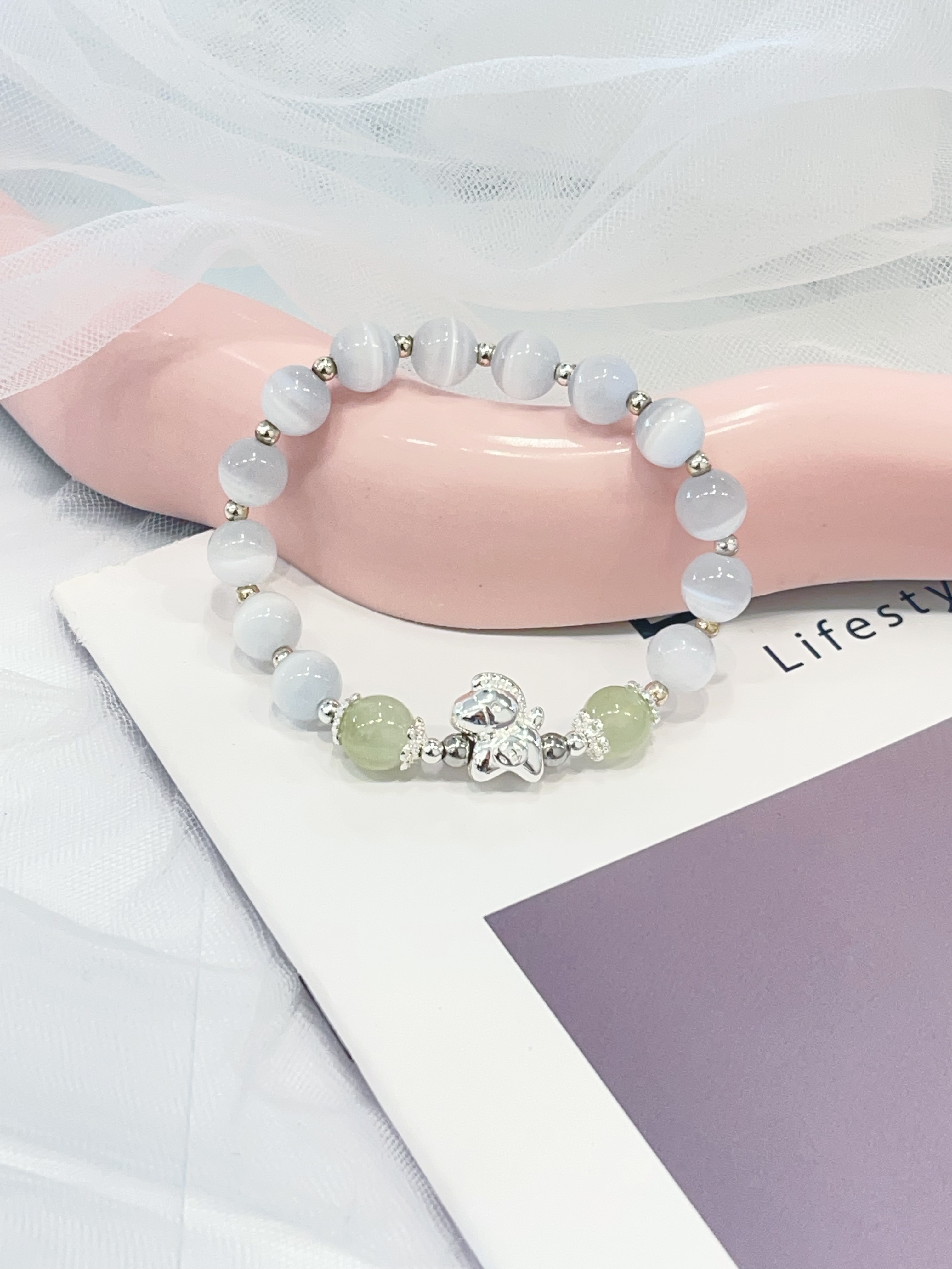 🐴 猫眼石能量手串 Cat’s Eye Series｜守护小马设计款 8mm