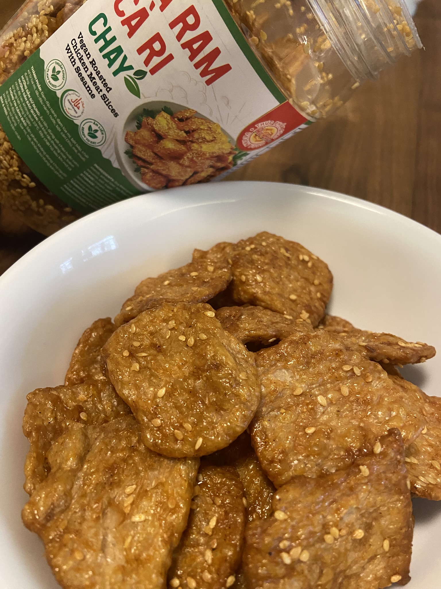 越南AU LAC芝麻脆雞片—全素