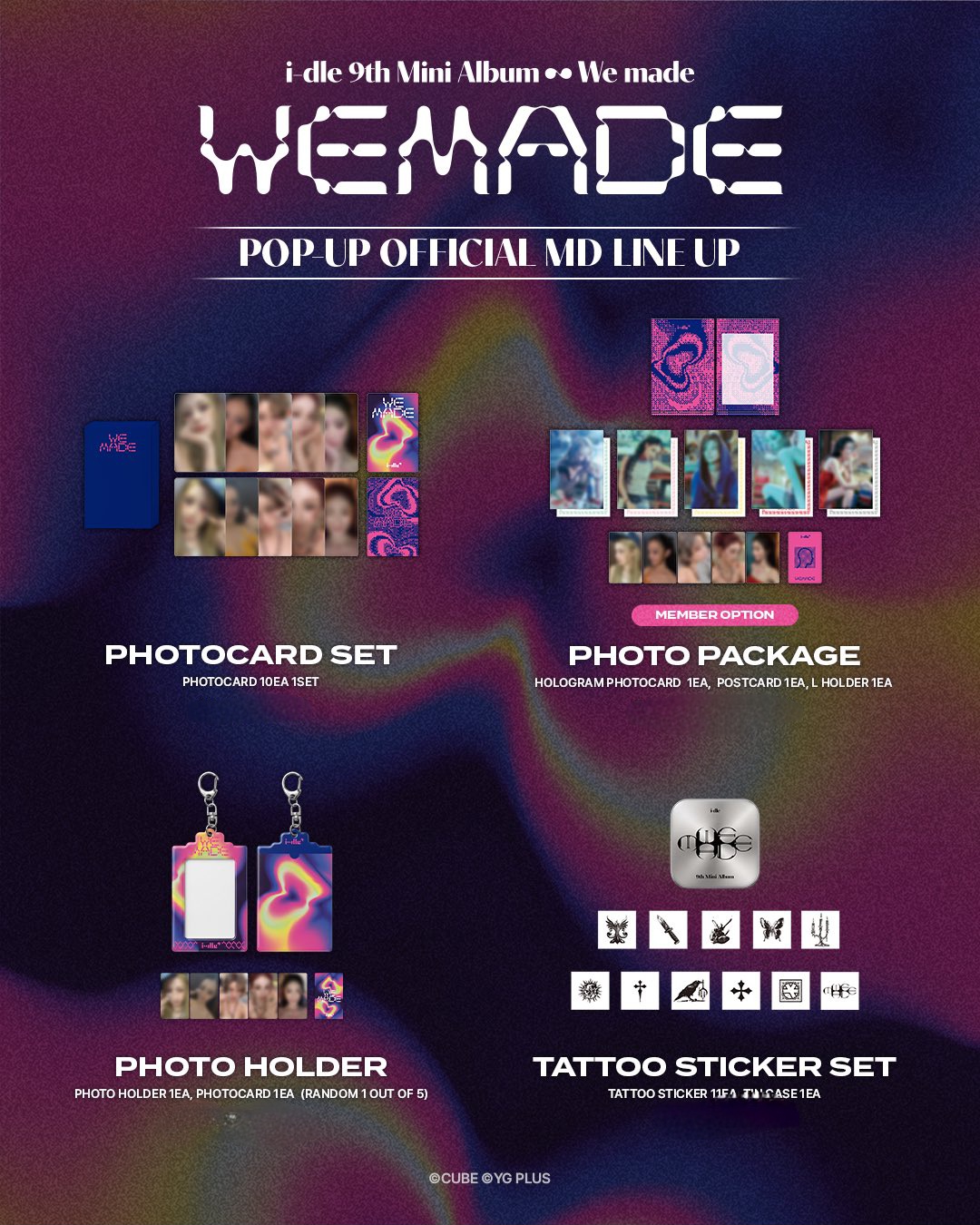CUBE - i-dle 9th Mini Album [We made] POP-UP store