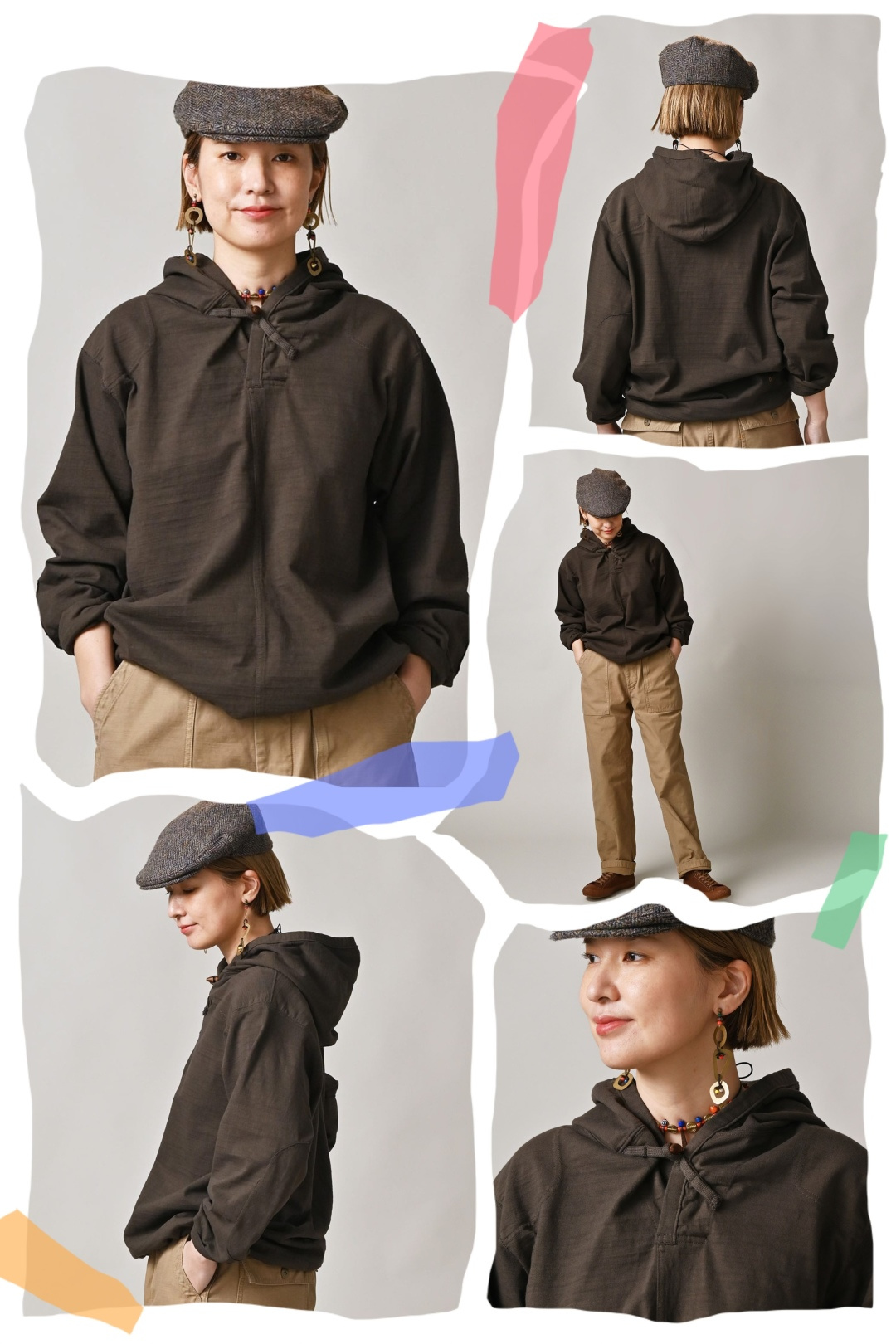 45R 下擺抽繩連帽衛衣