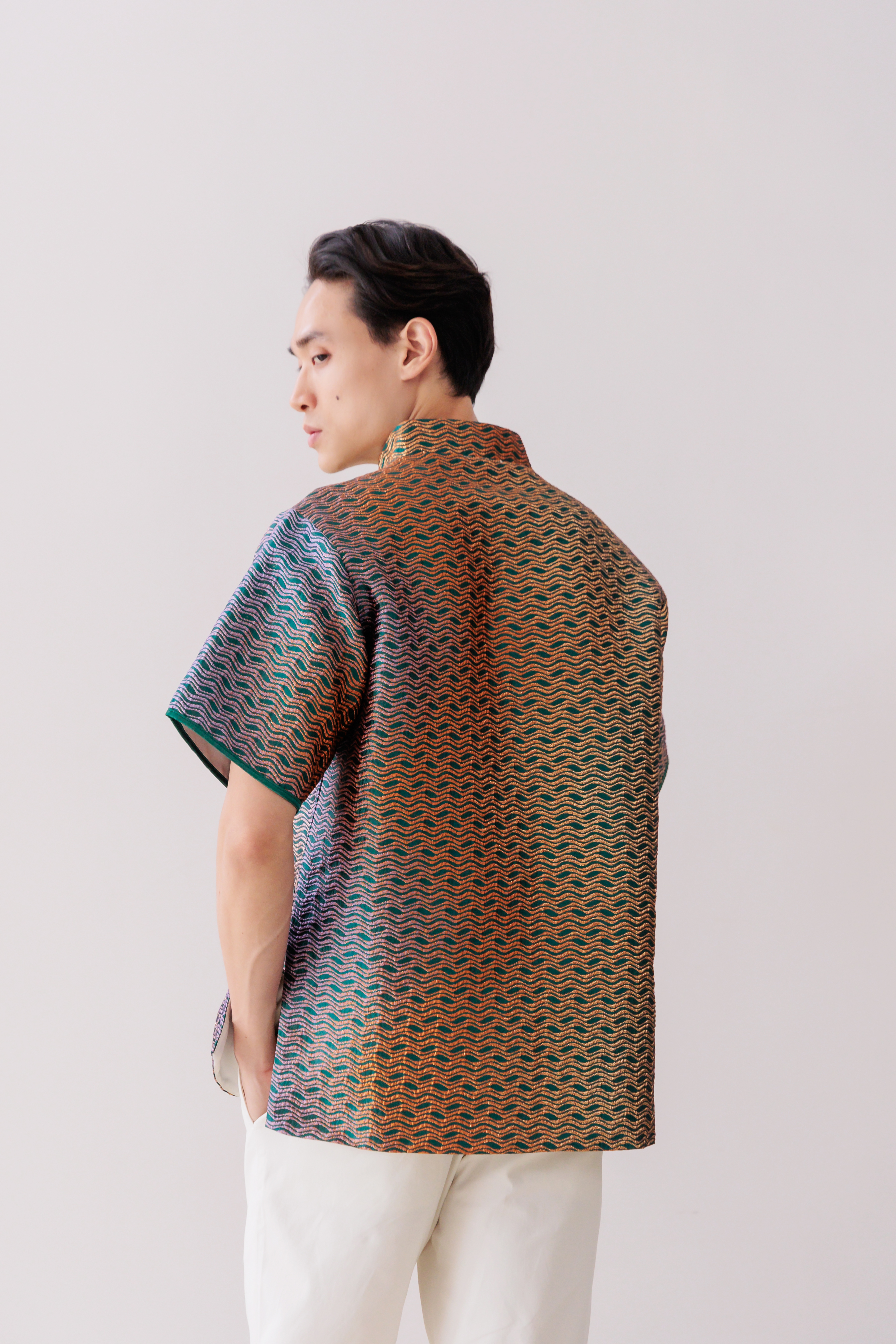 【Pre- Order】Golden Radiance Jacquard Shirt  祥光耀金 IW003
