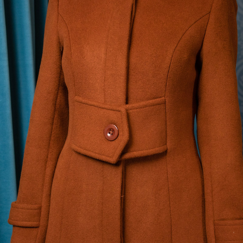 (Last L)1960s MOD style Double Layer Cashmere & Wool Winter Jacket/Coat (FM161)