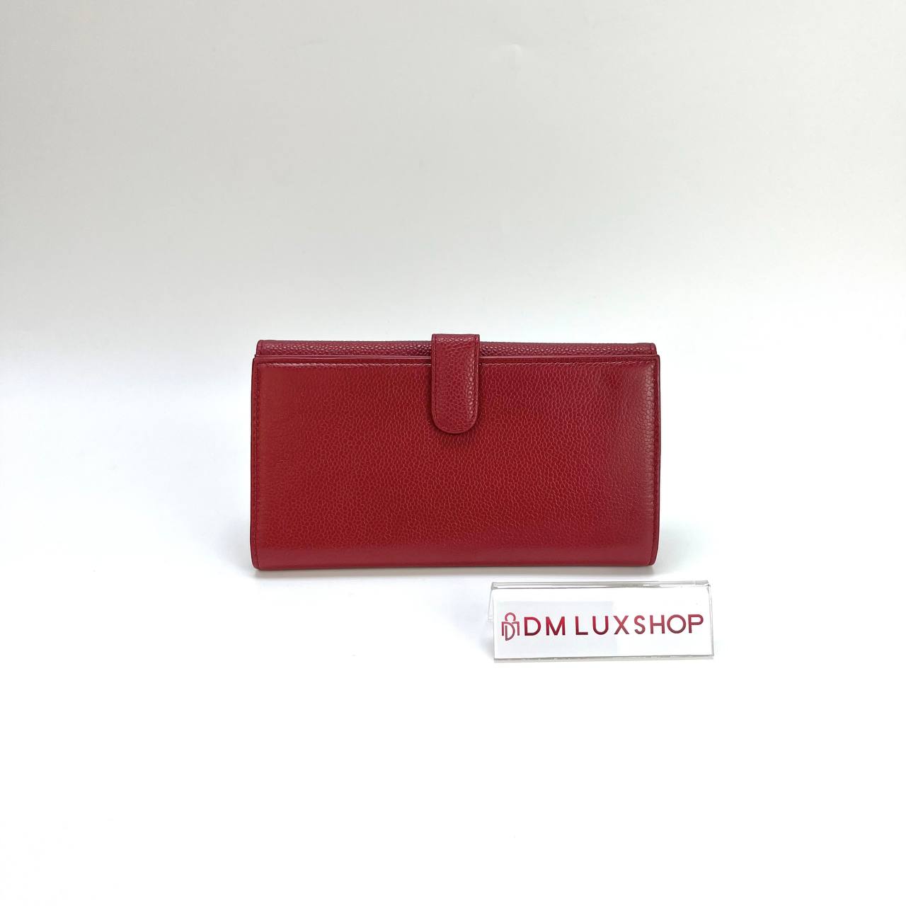 Chanel Red Caviar Timeless CC Flap Wallet SHW (Serial 16, Y: 2012)