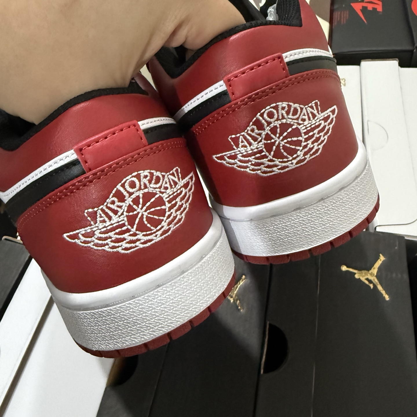 Nike Air Jordan 1 Low "Bred Toe" 553558-612
