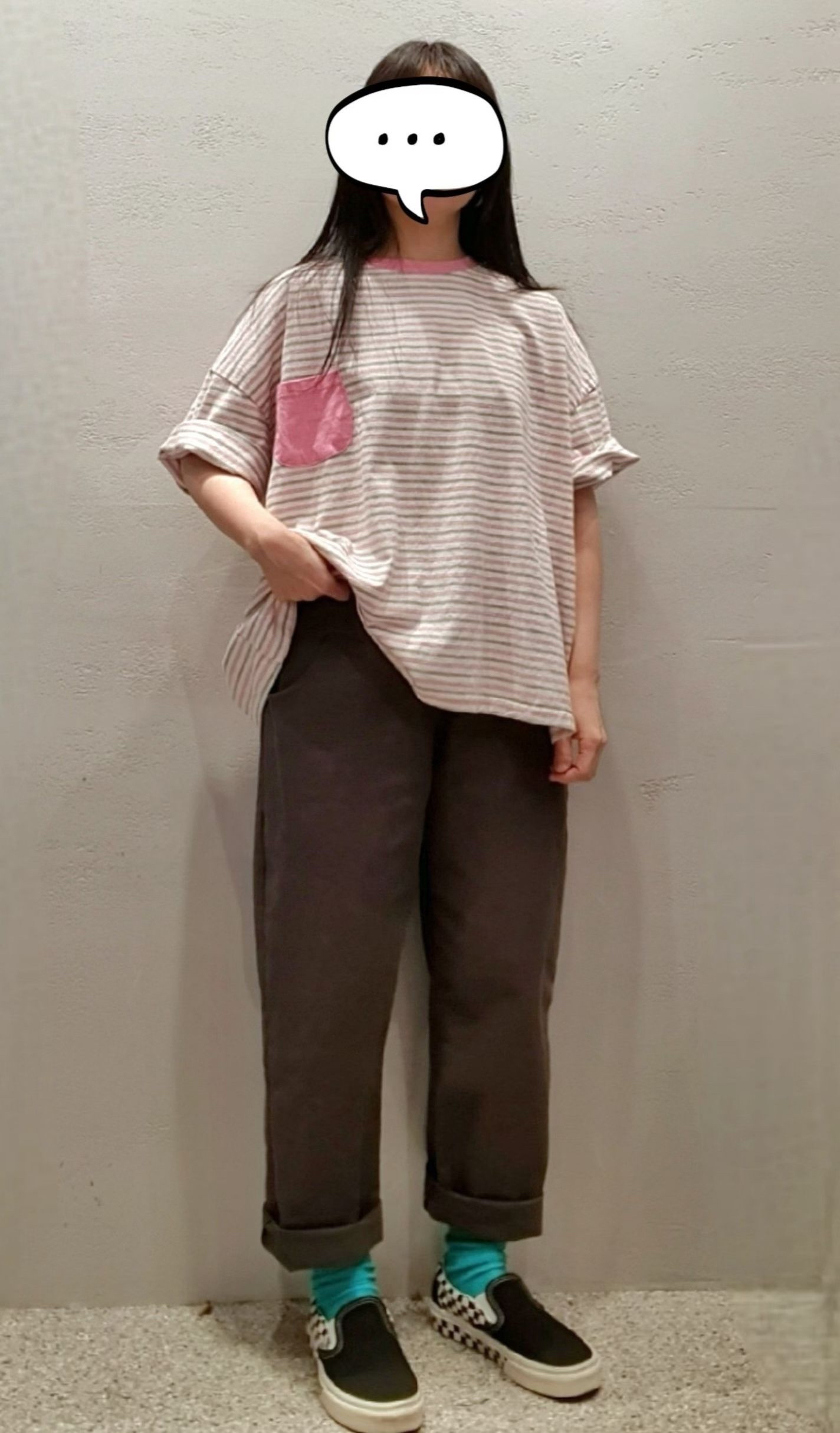 HA OX 靚色條子tee