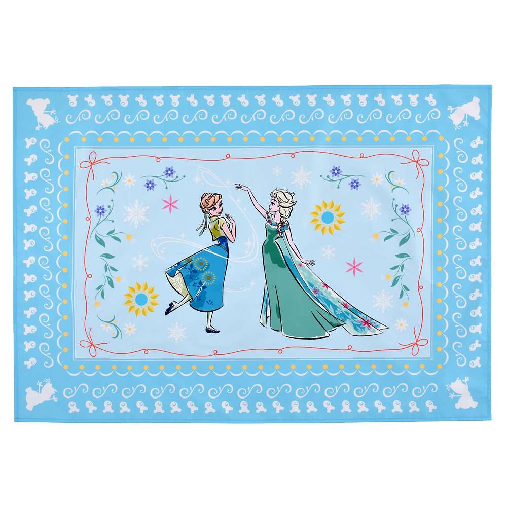 🎀【預訂】 Frozen Fever Elsa & Anna picnic blanket with pouch