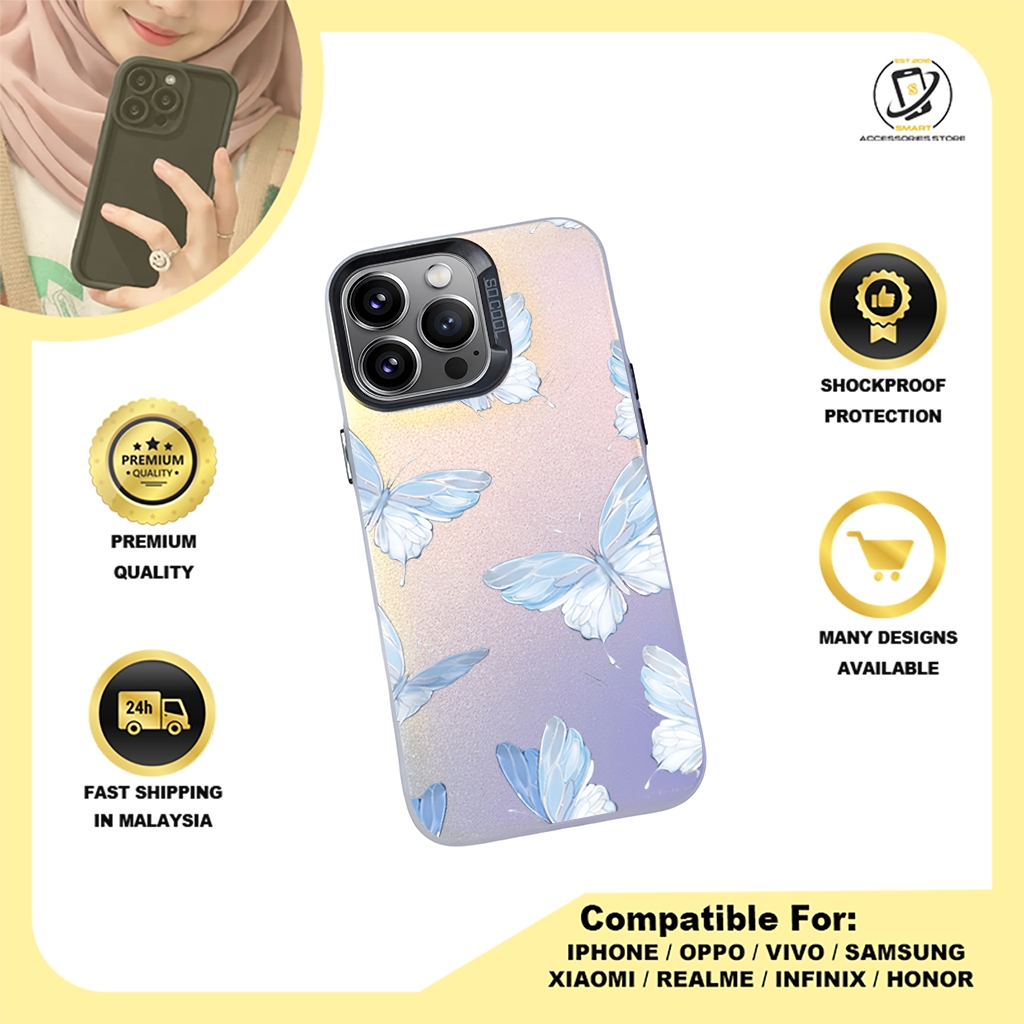 IMD CASE PHONE FOR OPPO - DESIGN BUTTERFLY B