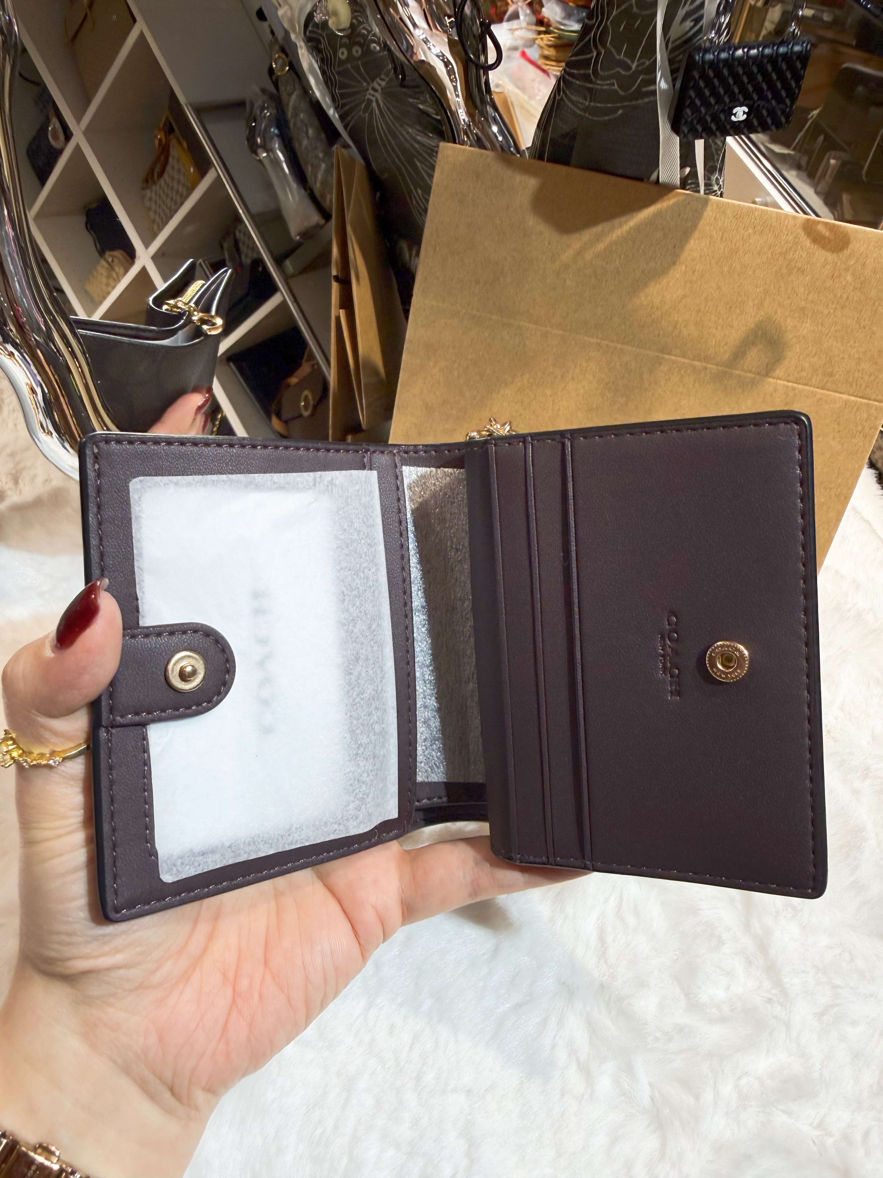 Coach Snap wallet Dark/m