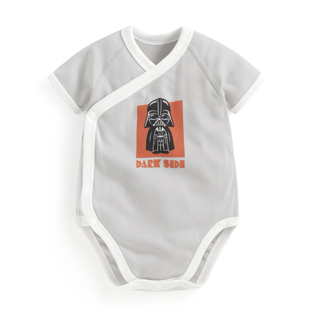 💚預訂 台灣直送💚三色Star Wars系列人物印花純棉短袖包屁衣