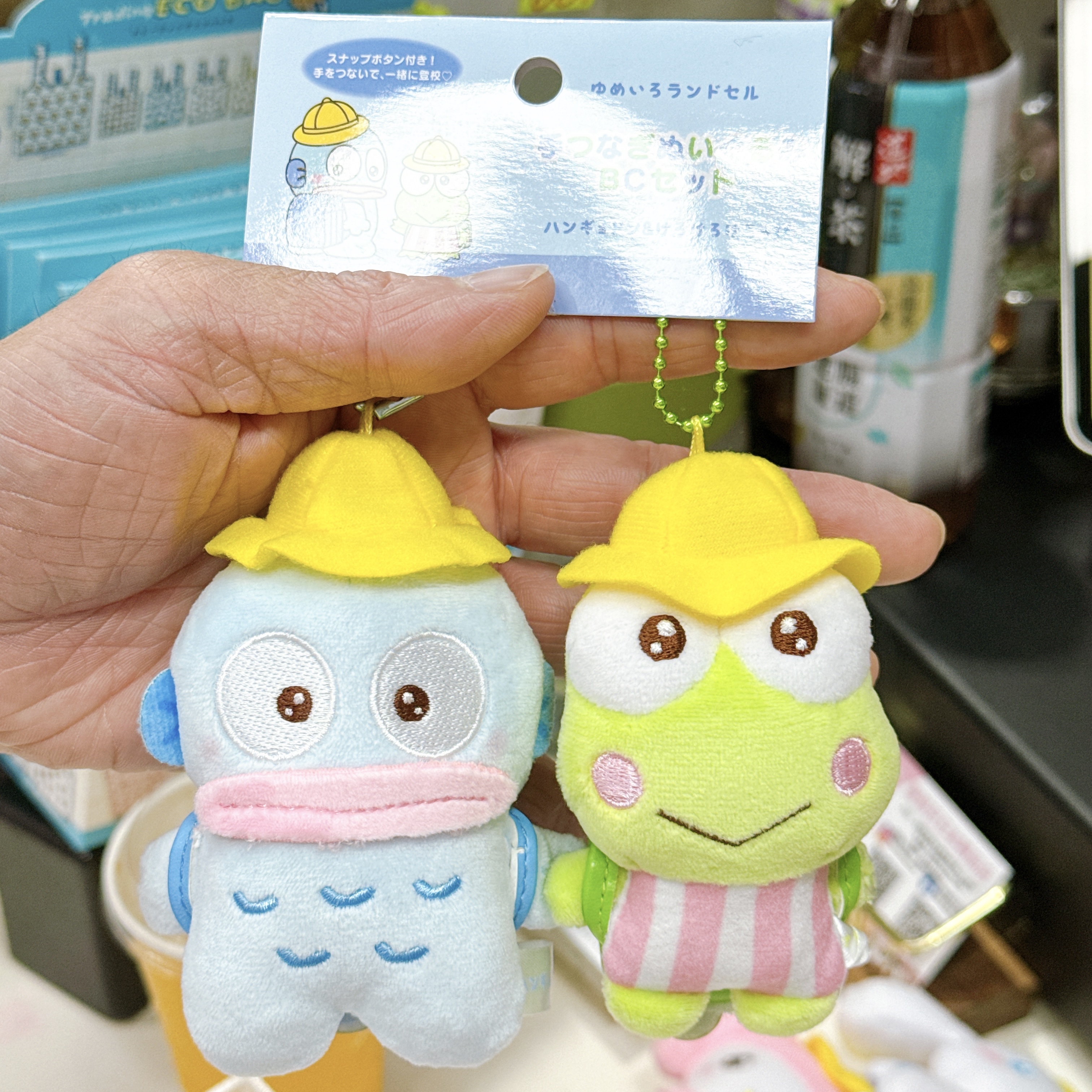 日本版Sanrio幼稚園生 手拖手公仔掛飾 可以一齊掛 又可以分開掛 手部有拍扣