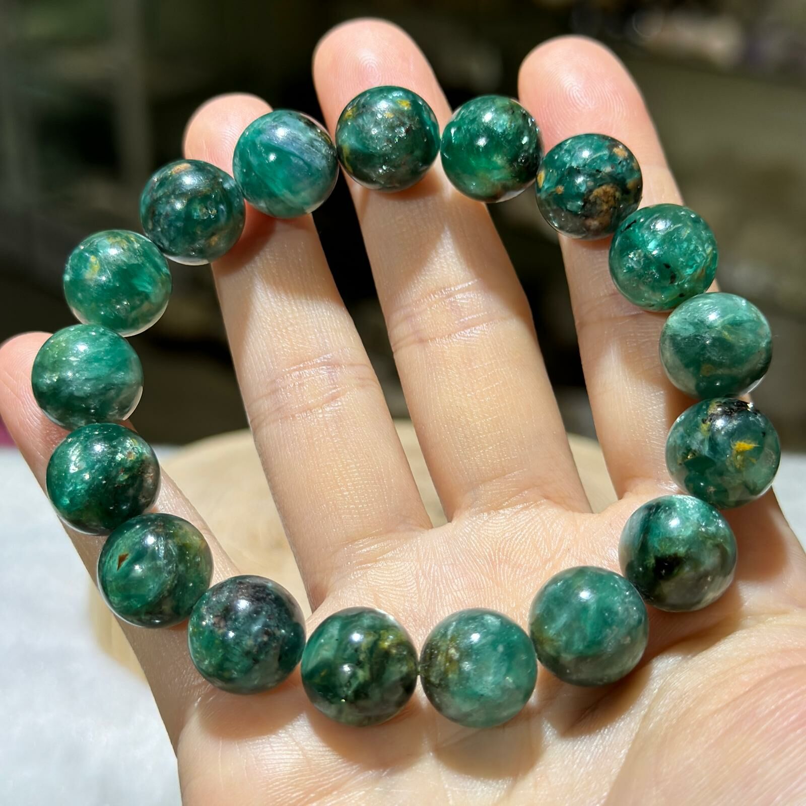 綠祖母晶手串 12 mm +/-