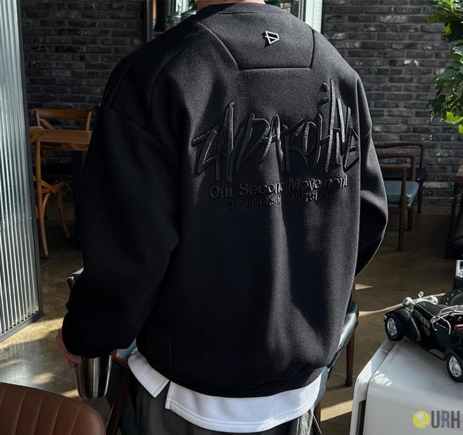 【100%保證韓國直送】2ND ARCHIVE 歐若拉反光印花立體刺繡雙層重磅衛衣 [3 color] RG165837