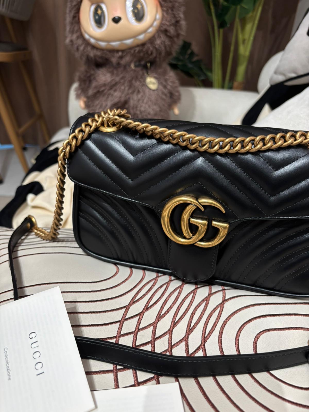 Gucci GG Marmont Shoulder Bag 100%Authentic, 99%New ✅Booklet ✅Dust bag
