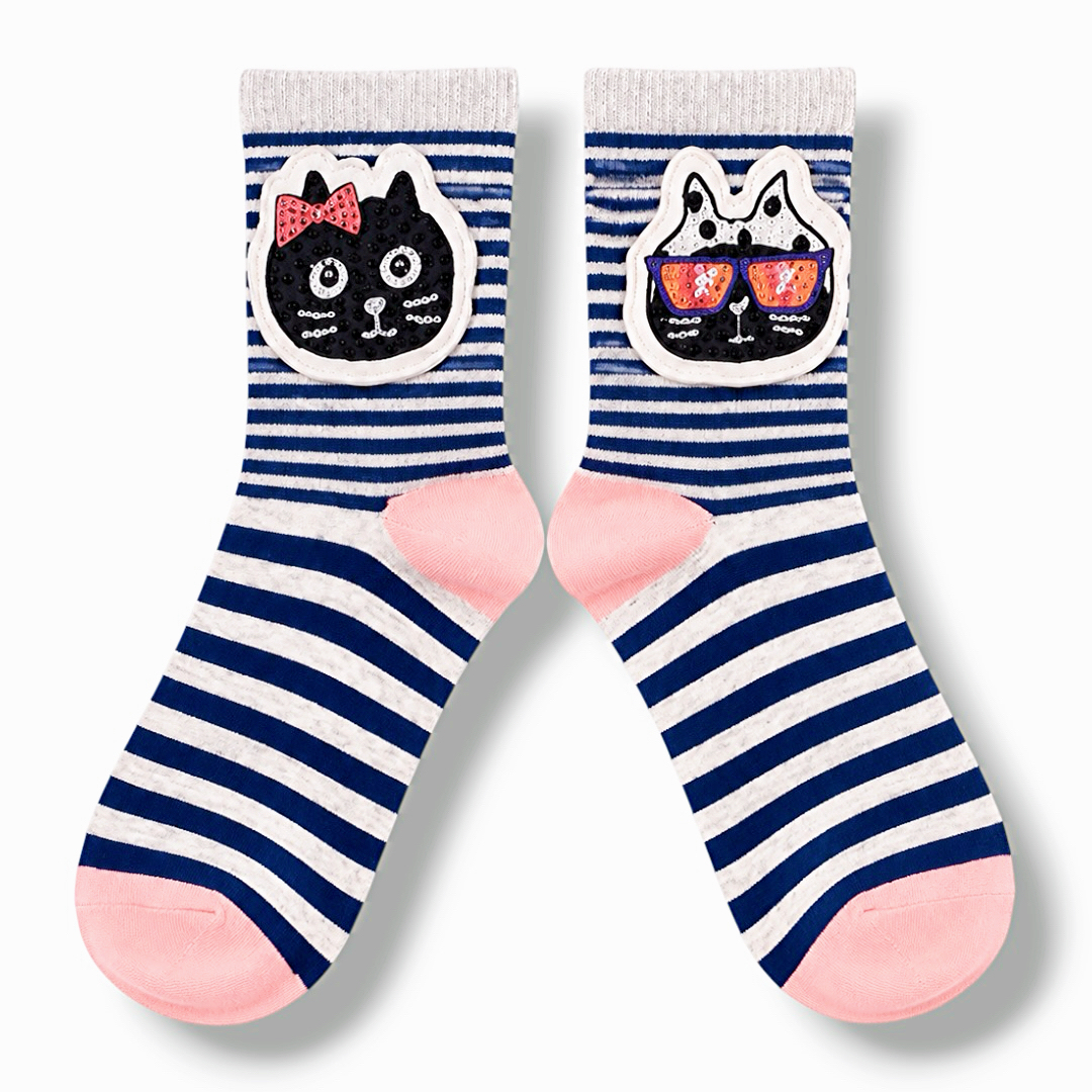 (Pre Order) Skye x Pebbly Neon Border Socks