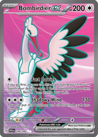 Pokemon TCG Paradox Rift - Bombirdier EX-234/182