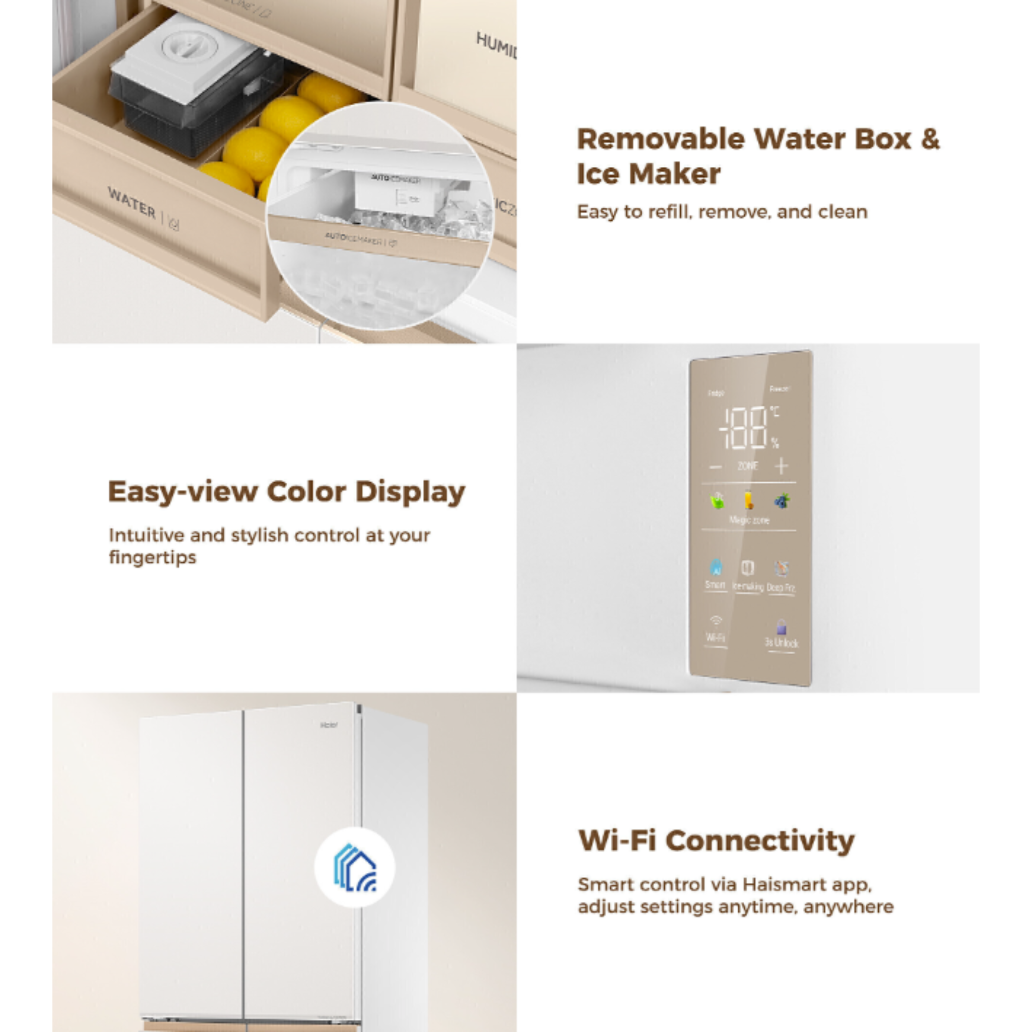 Haier 616L Multi-Door Inverter Glass Fridge (HRF-IM616FG)