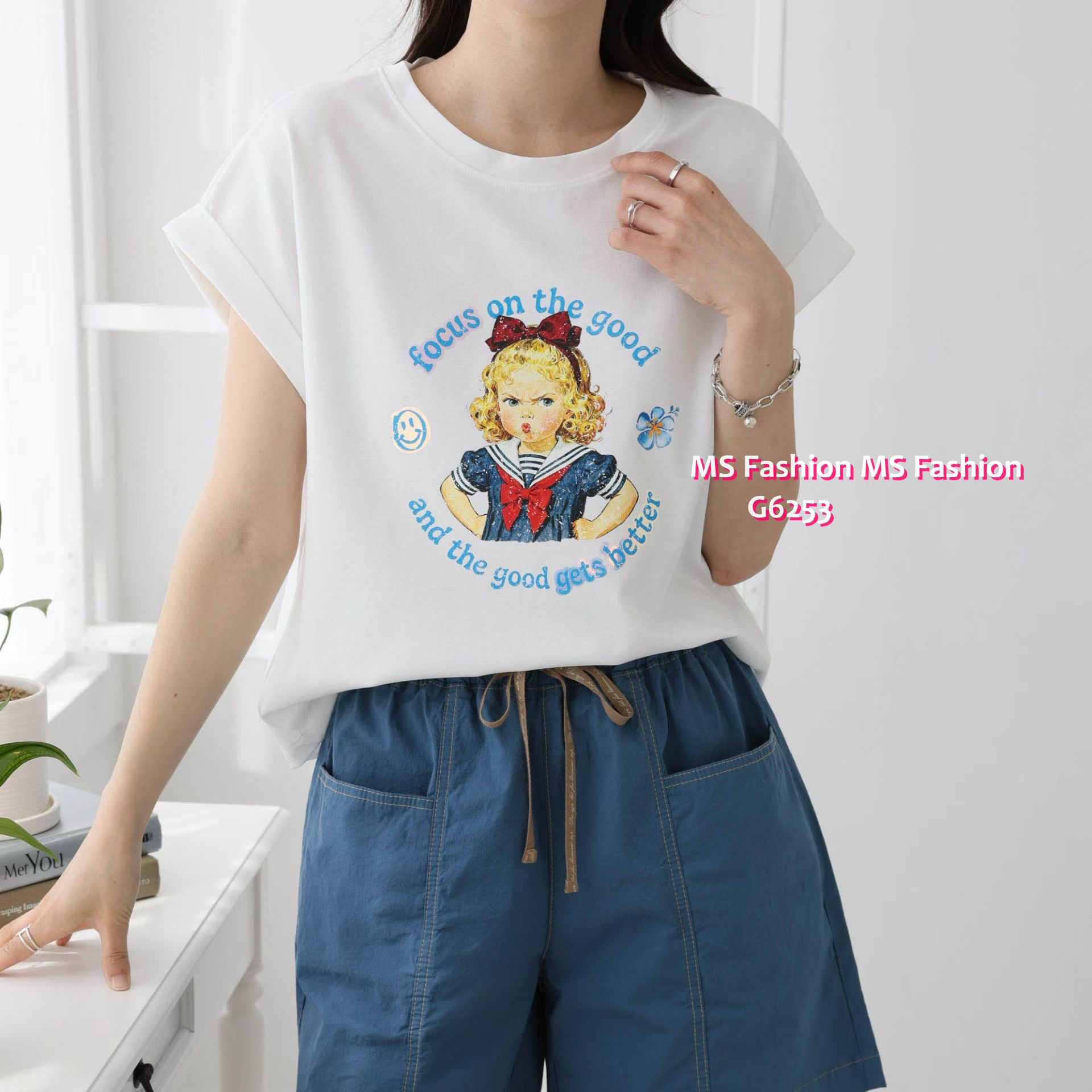 G6253 韓國🇰🇷可愛女仔print top