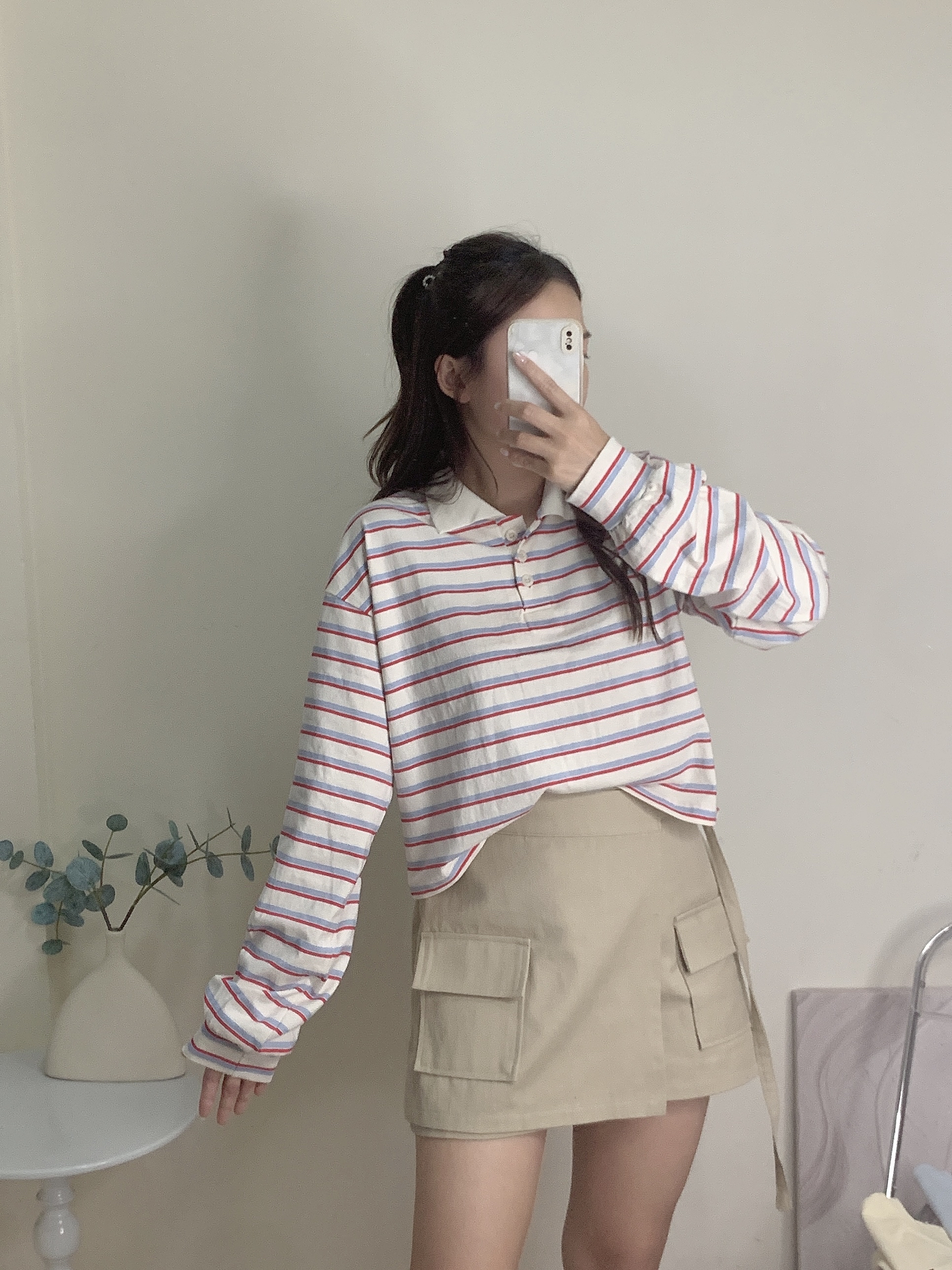 《現貨》KR🇰🇷斜布工裝短裙褲