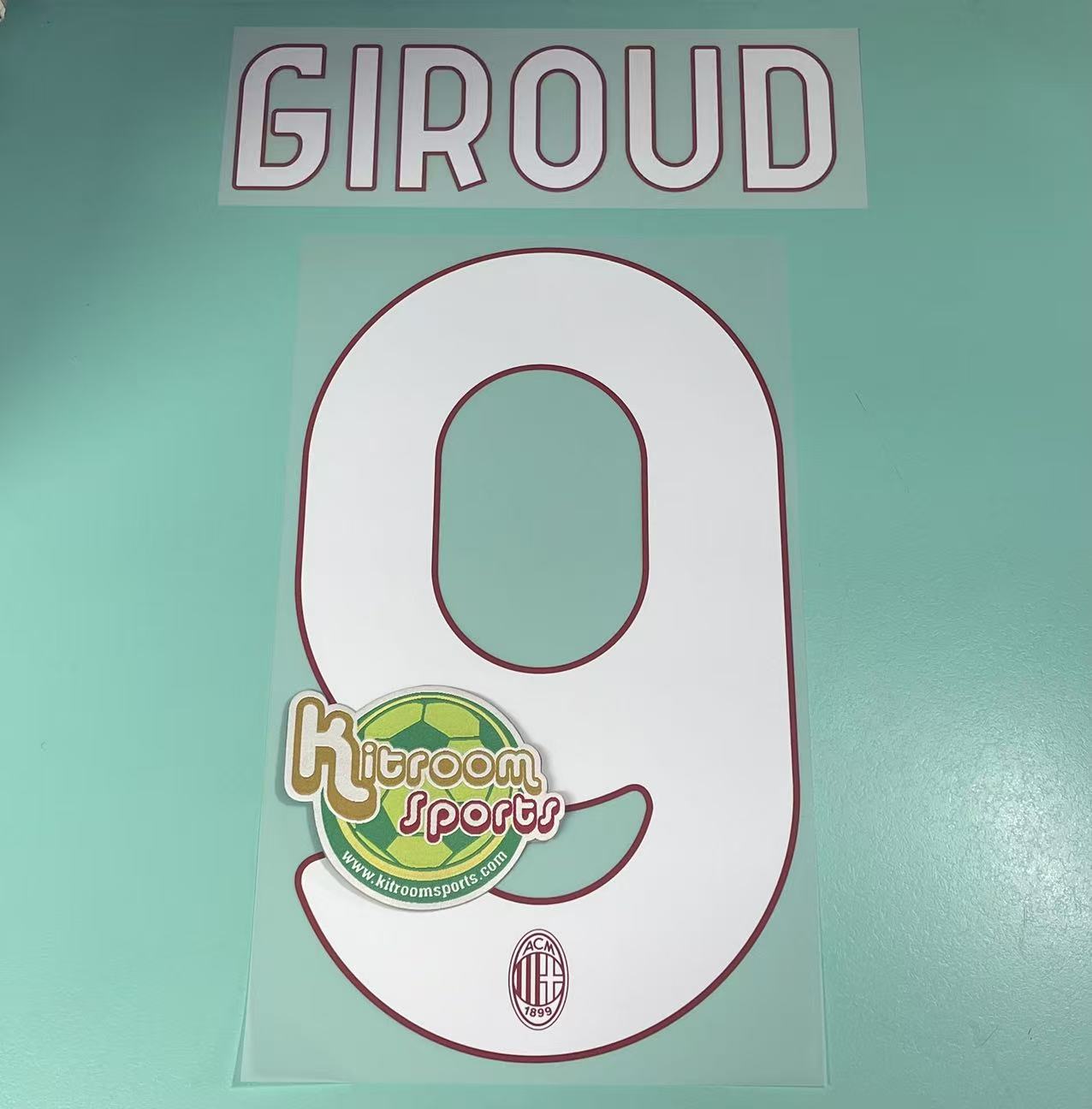 2022-23 AC Milan Home Nameset #9 GIROUD