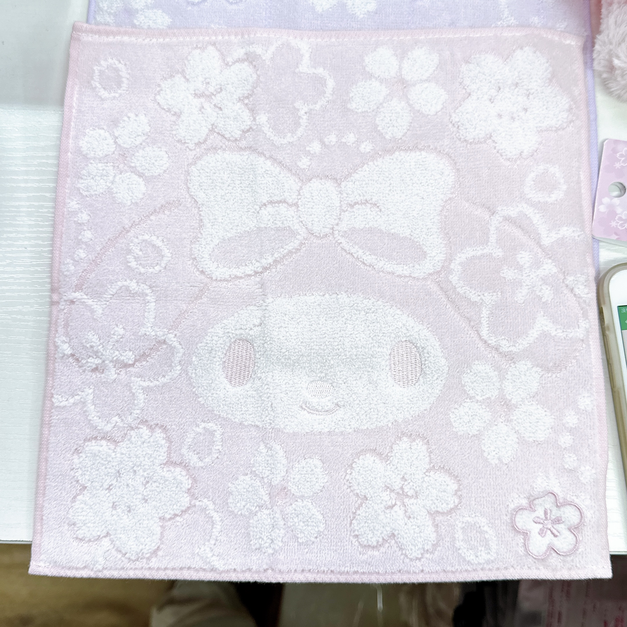 日本直送Sanrio 櫻花主題系列方巾25×25