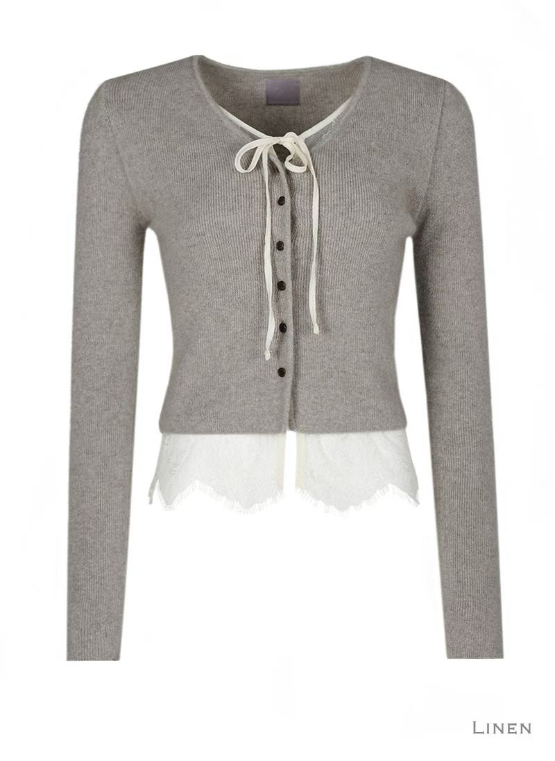 Romantic soft lace cardi