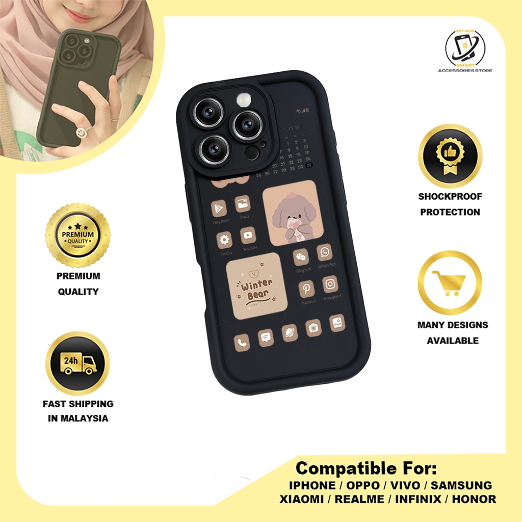 TPU DESIGN CASE PHONE FOR HONOR - DESIGN BEAR B