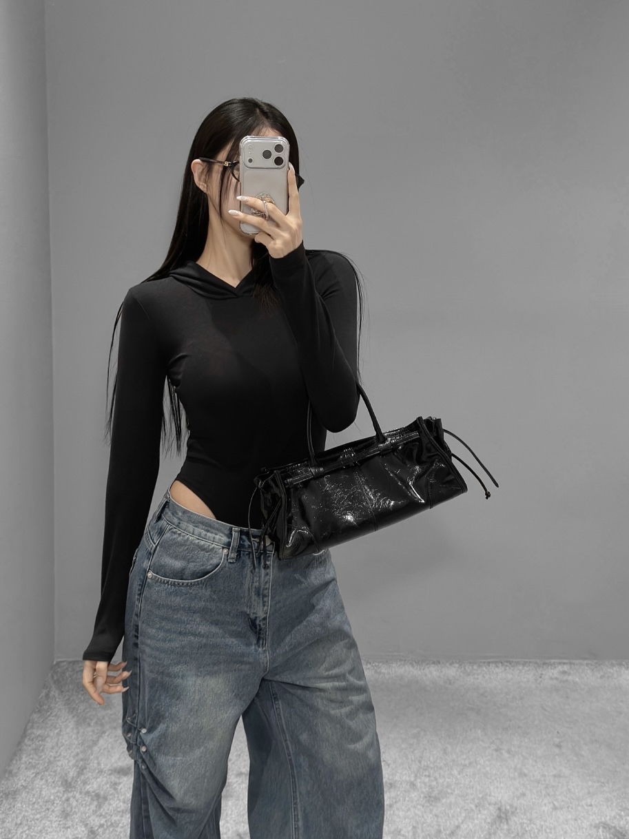 Solid Fitted Hooded Bodysuit