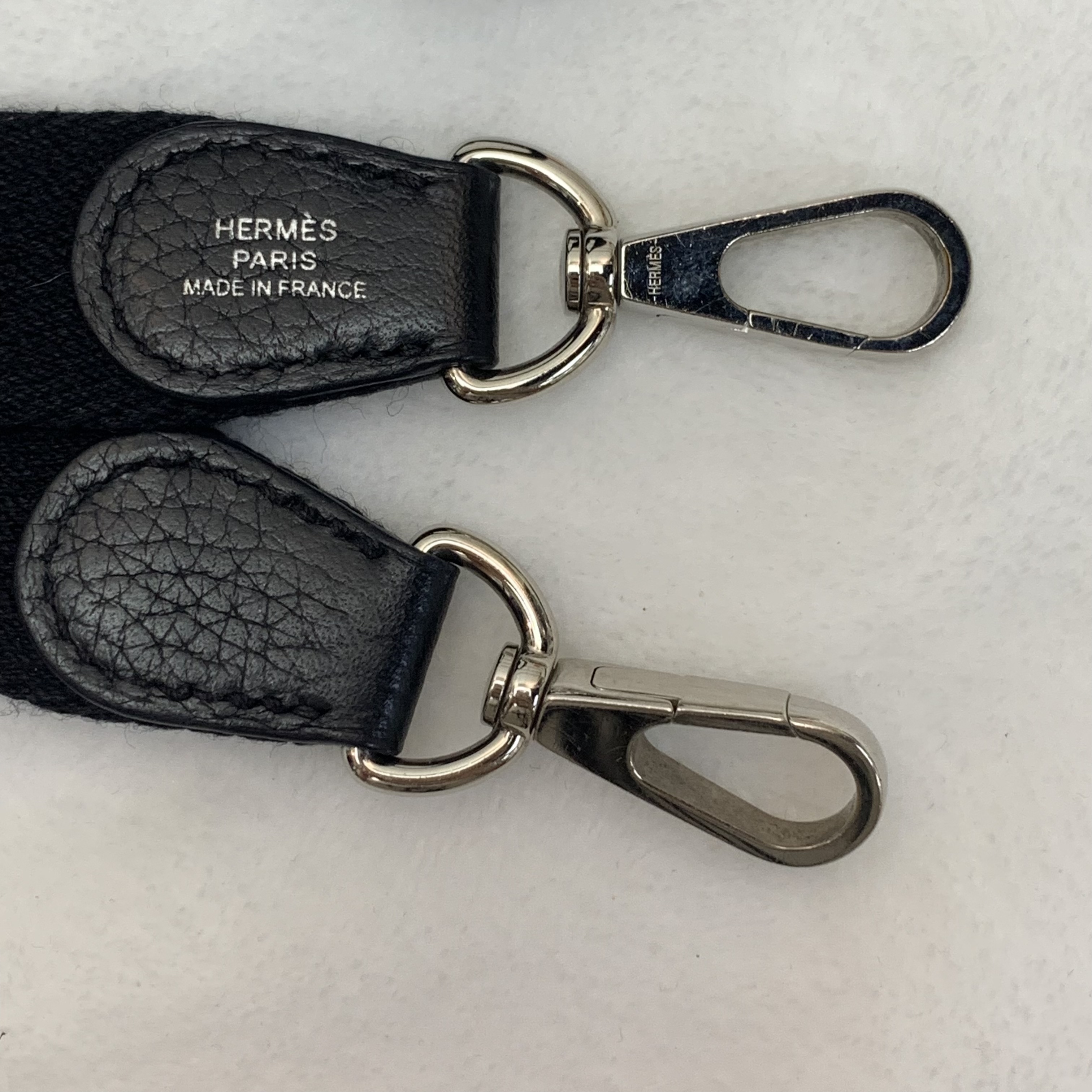 Hermes Mini Evelyne 黑色銀扣TC皮