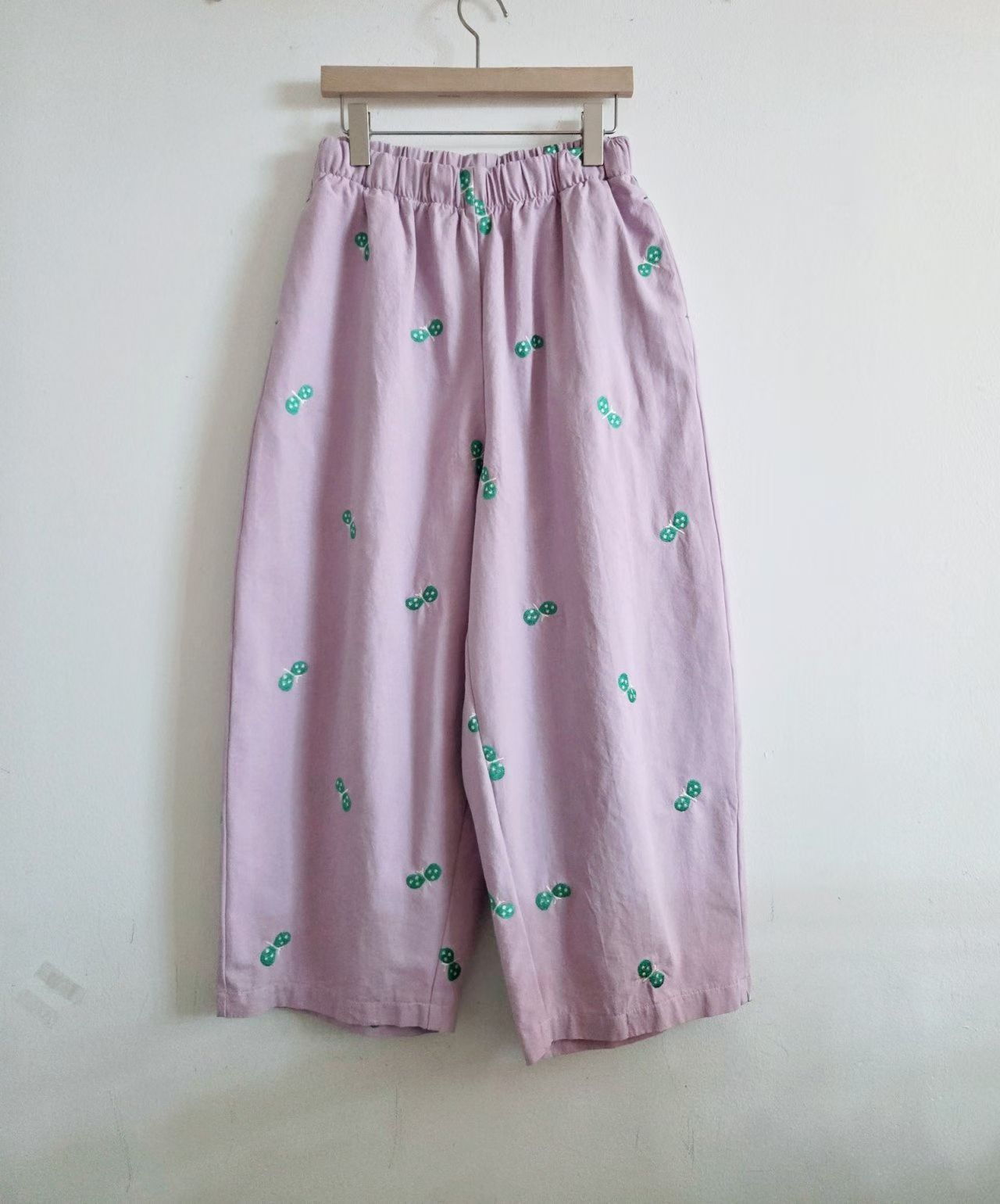 LO OE 繡線蝴蝶仔褲