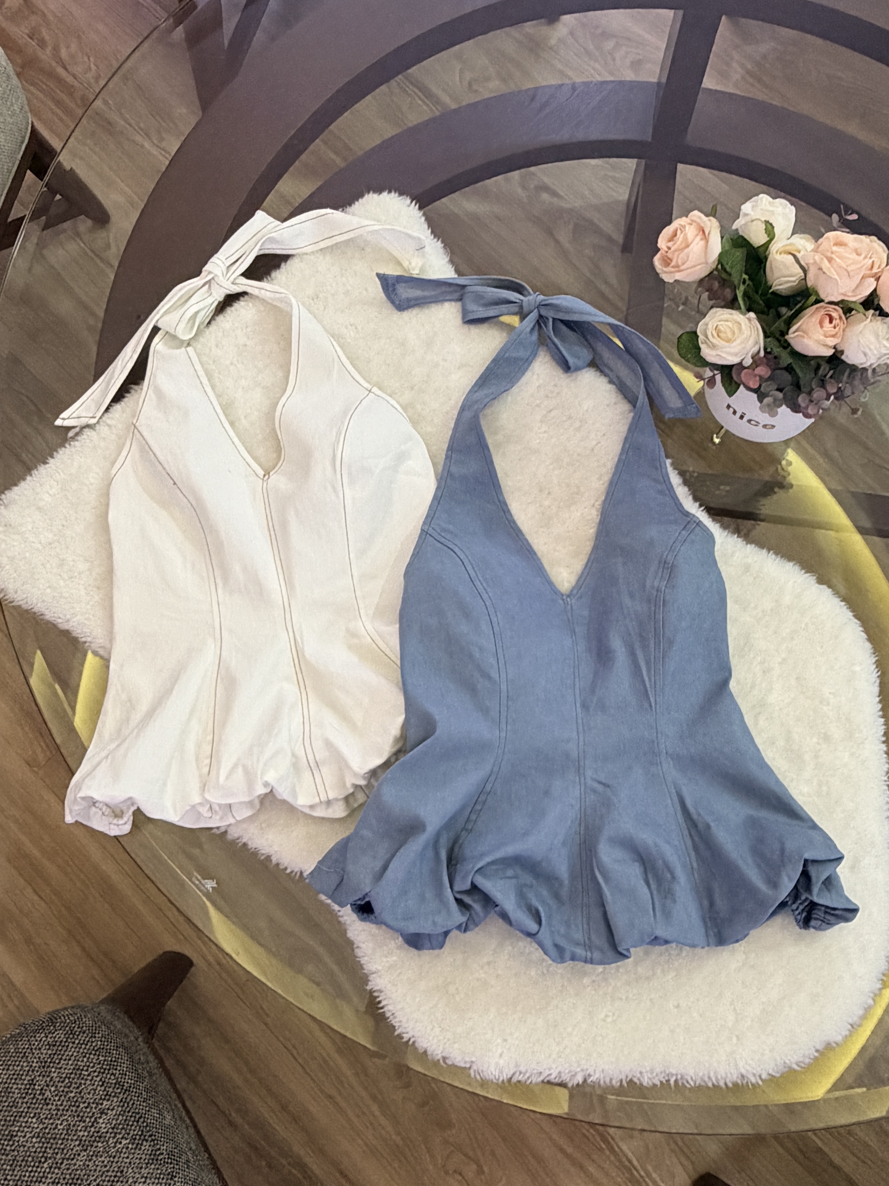 Arden Halter Bubble Top