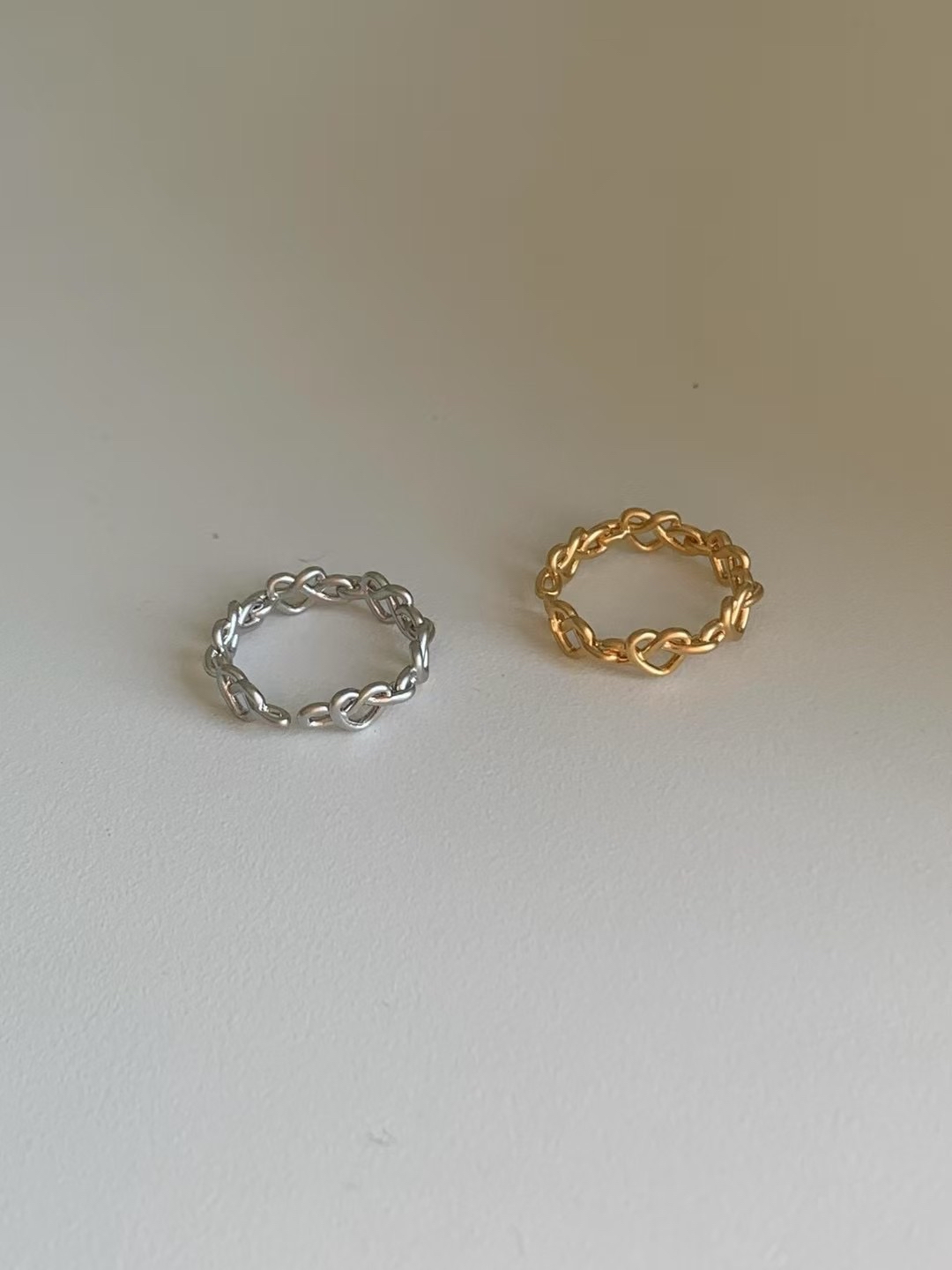 【 💍 | 韓國製！心形環扣戒指💭🤍】Heart 2 Heart Ring(兩色入)