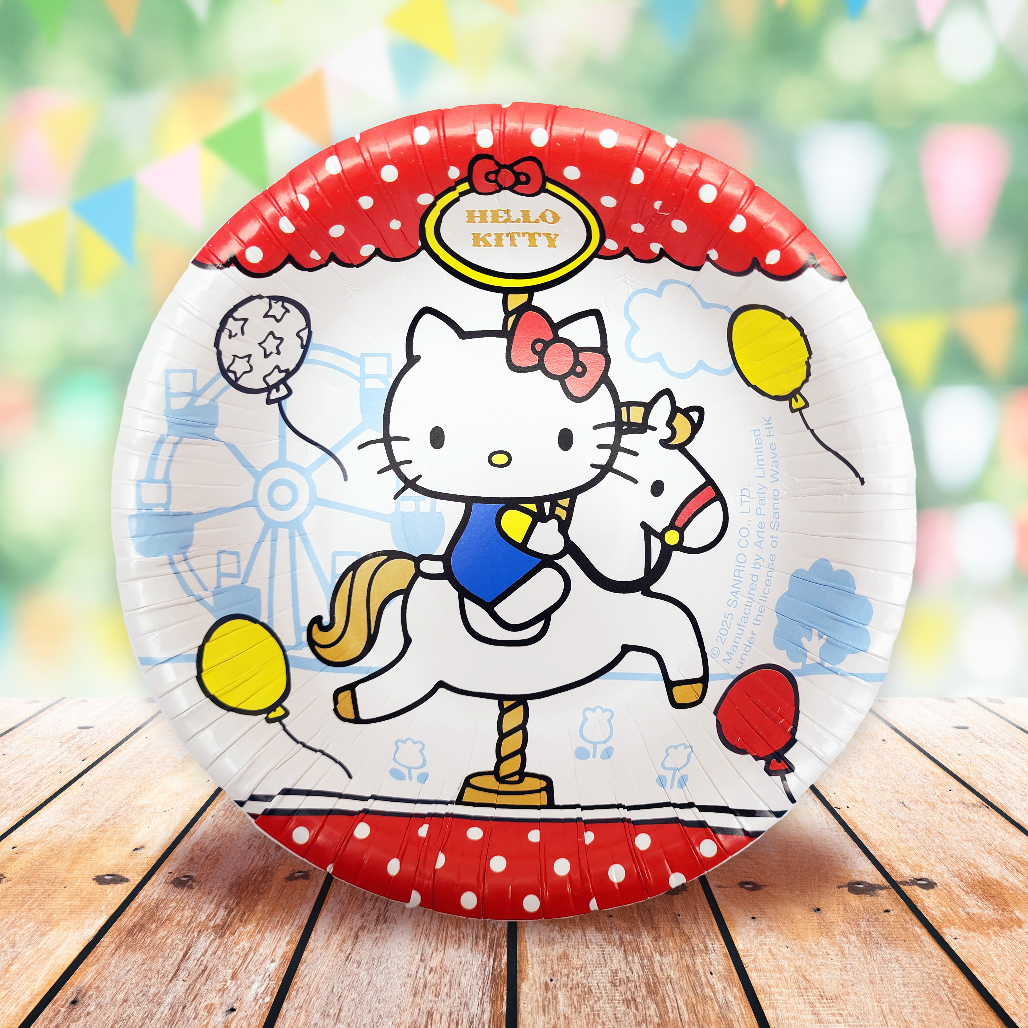 Hello Kitty Merry Go Round 16.5cm Paper Bowl  [Licensed by Sanrio]