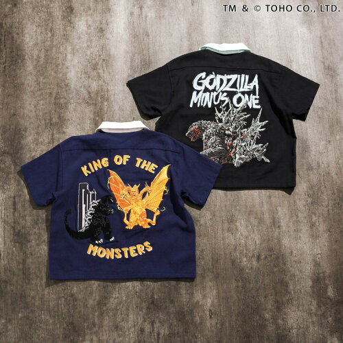 🆕【⭐訂購⭐】🇯🇵日本直送🌀❣#親子裝❣#Gorzilla 刺繡襯衫［2款選］🌀[ELFA-0187][260724]