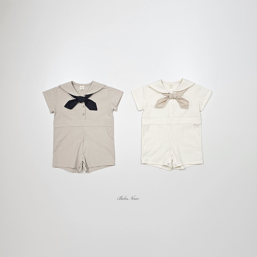 ☀️預訂 韓國直送☀️🇰🇷Bebenine兩色水手領巾短袖連身服