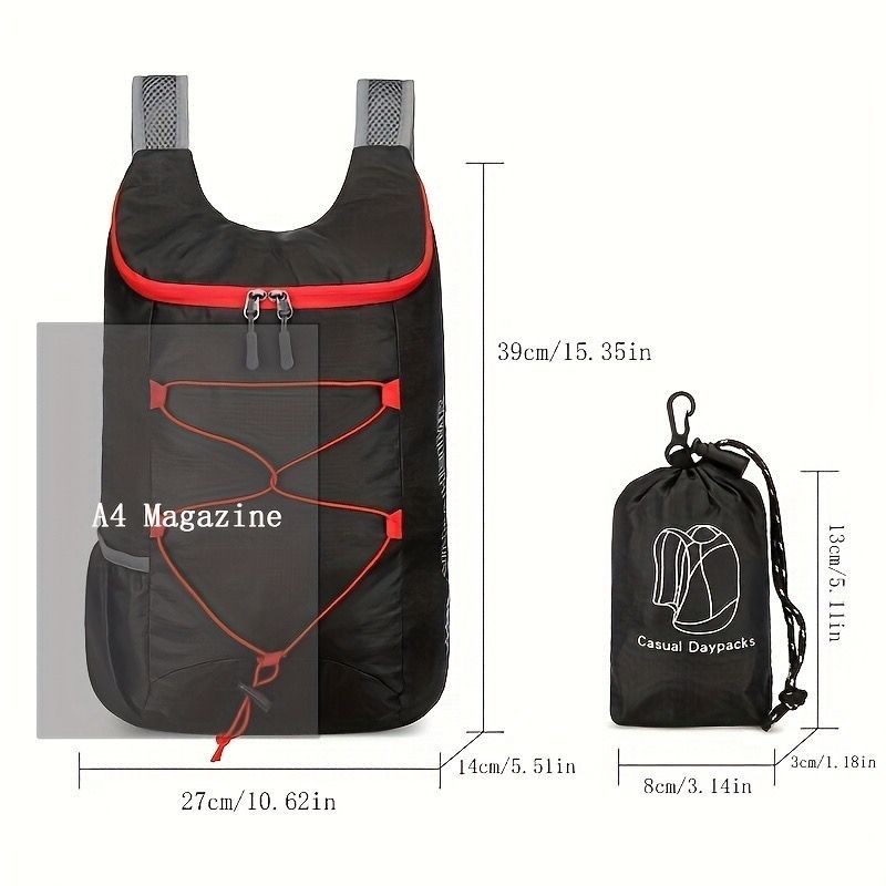 10 L Retractable Hiking Backpack / Travel Backpack