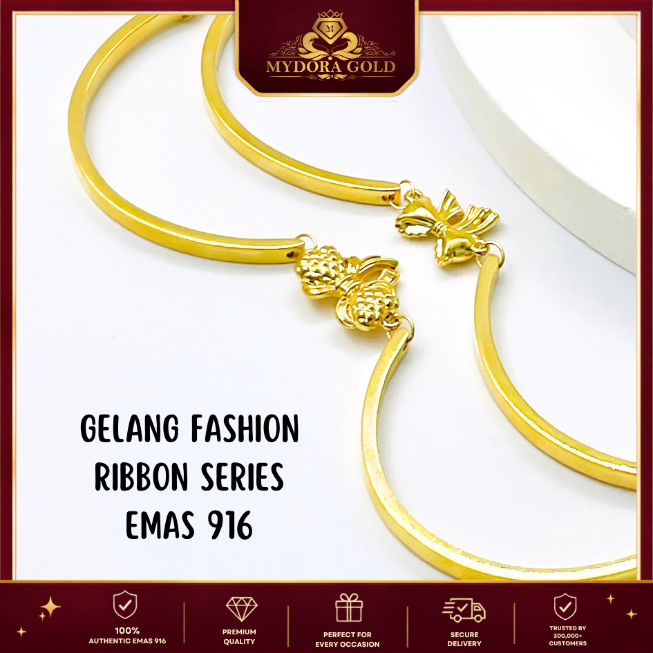 MYDORA Gelang Fashion Ribbbon Series l EMAS 916/22K