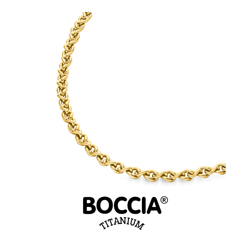 Boccia Titanium 08095-02 鈦金屬 / 鍍金項鍊 