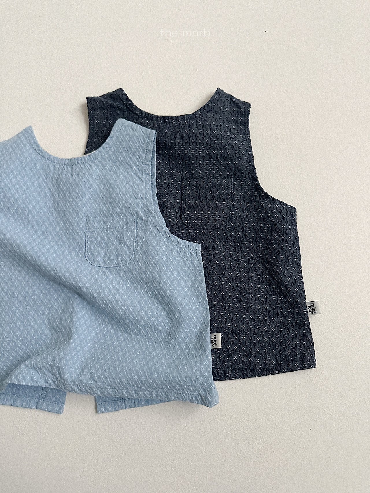 Minirobe | Dla denim sleeveless (Deep-blue XL100-110)