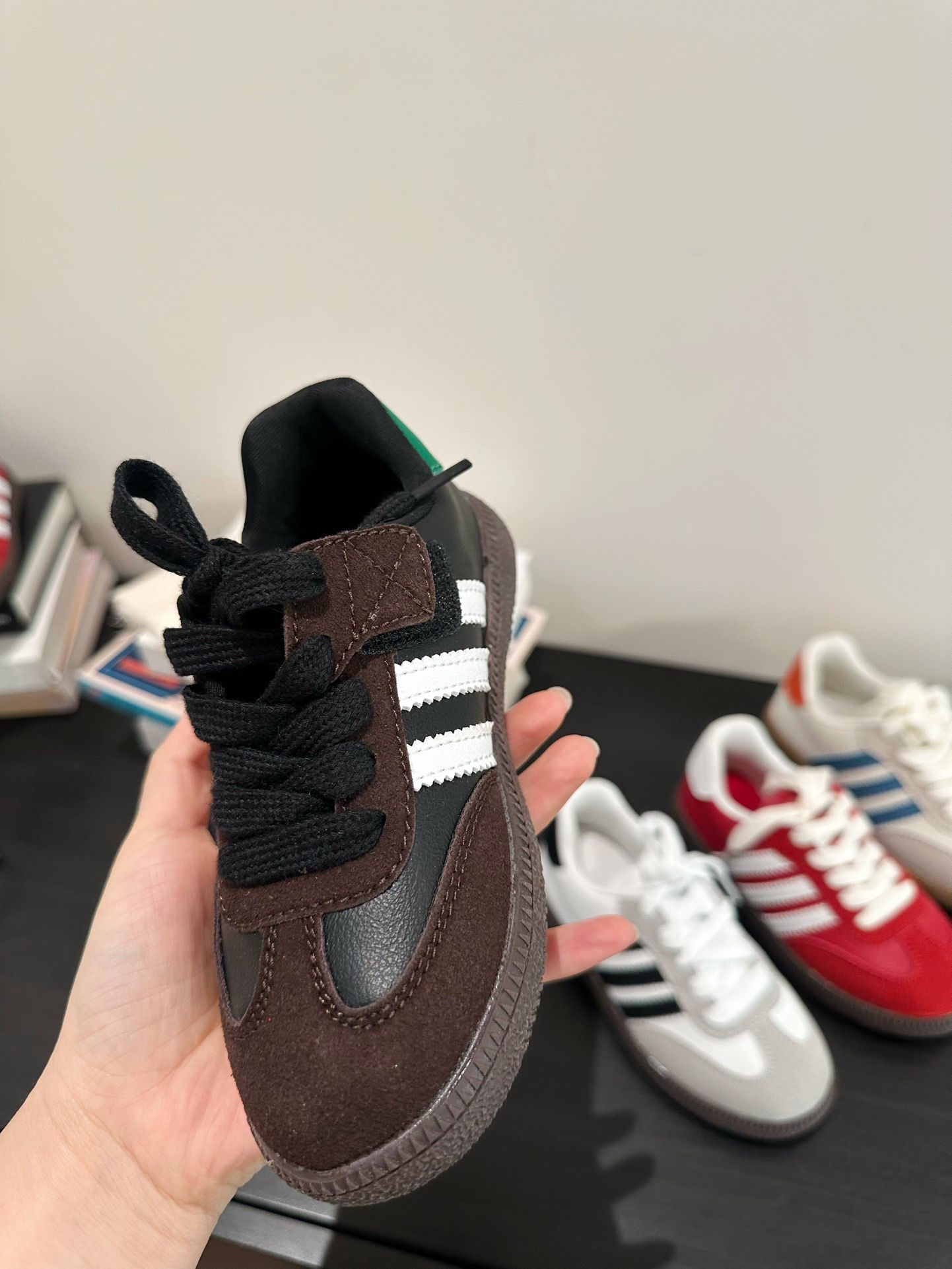 廠單ad samba 6代側魔術貼板鞋