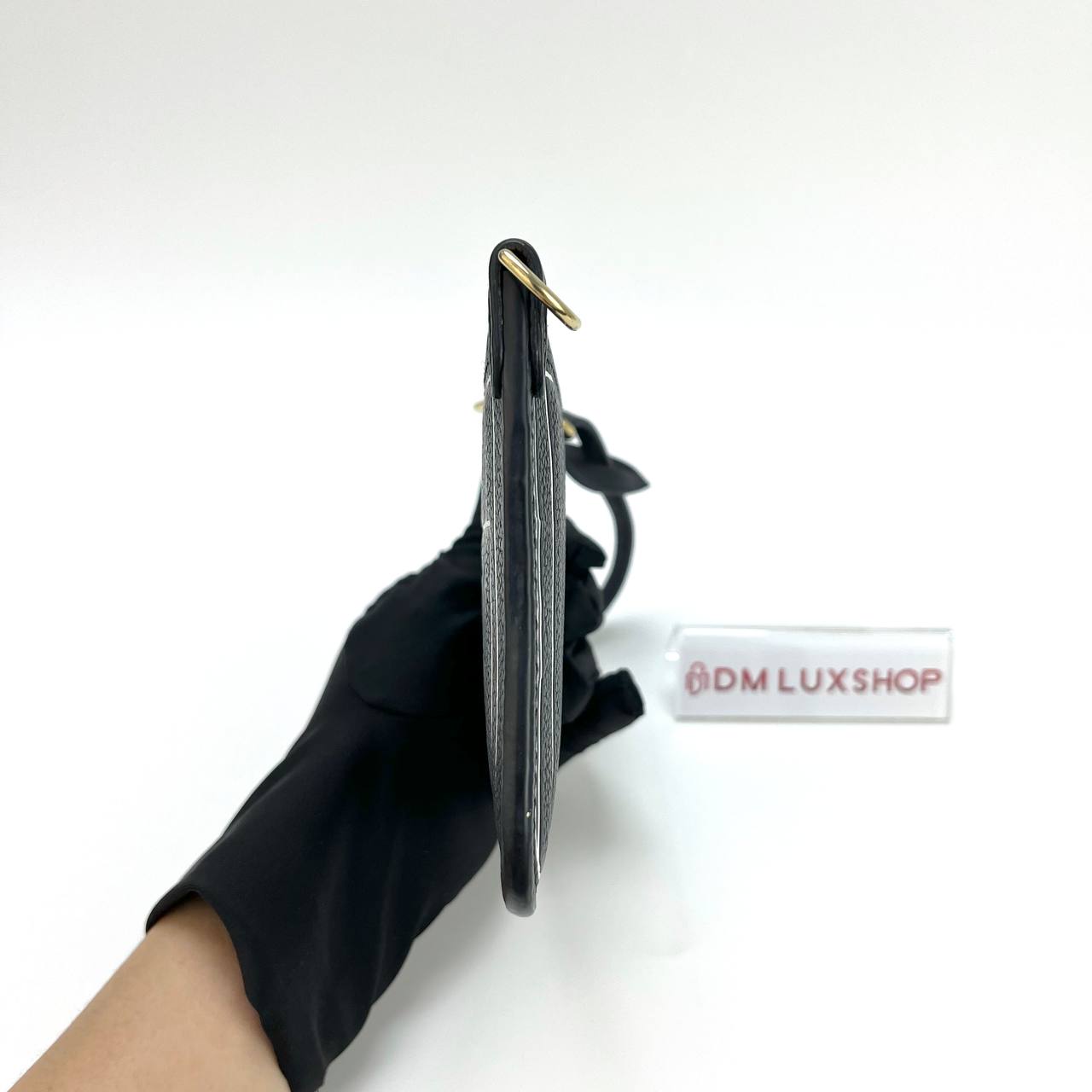 LV Neverfull BB Inside Out Black Pouch