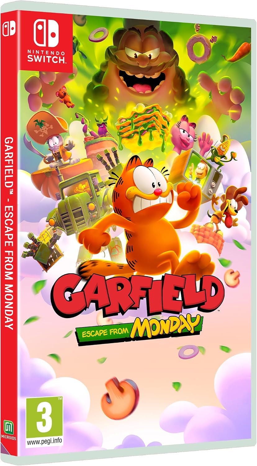 【預售 24/9】NS 加菲貓 逃離星期一 / Garfield: Escape from Monday 中/英/日文  (英文封面)  PO0966