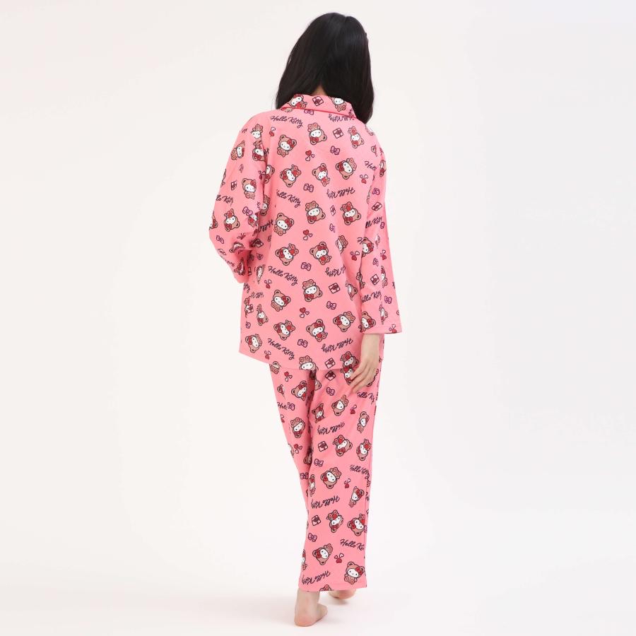 日本直送日本版Hello Kitty冬天長袖睡衣