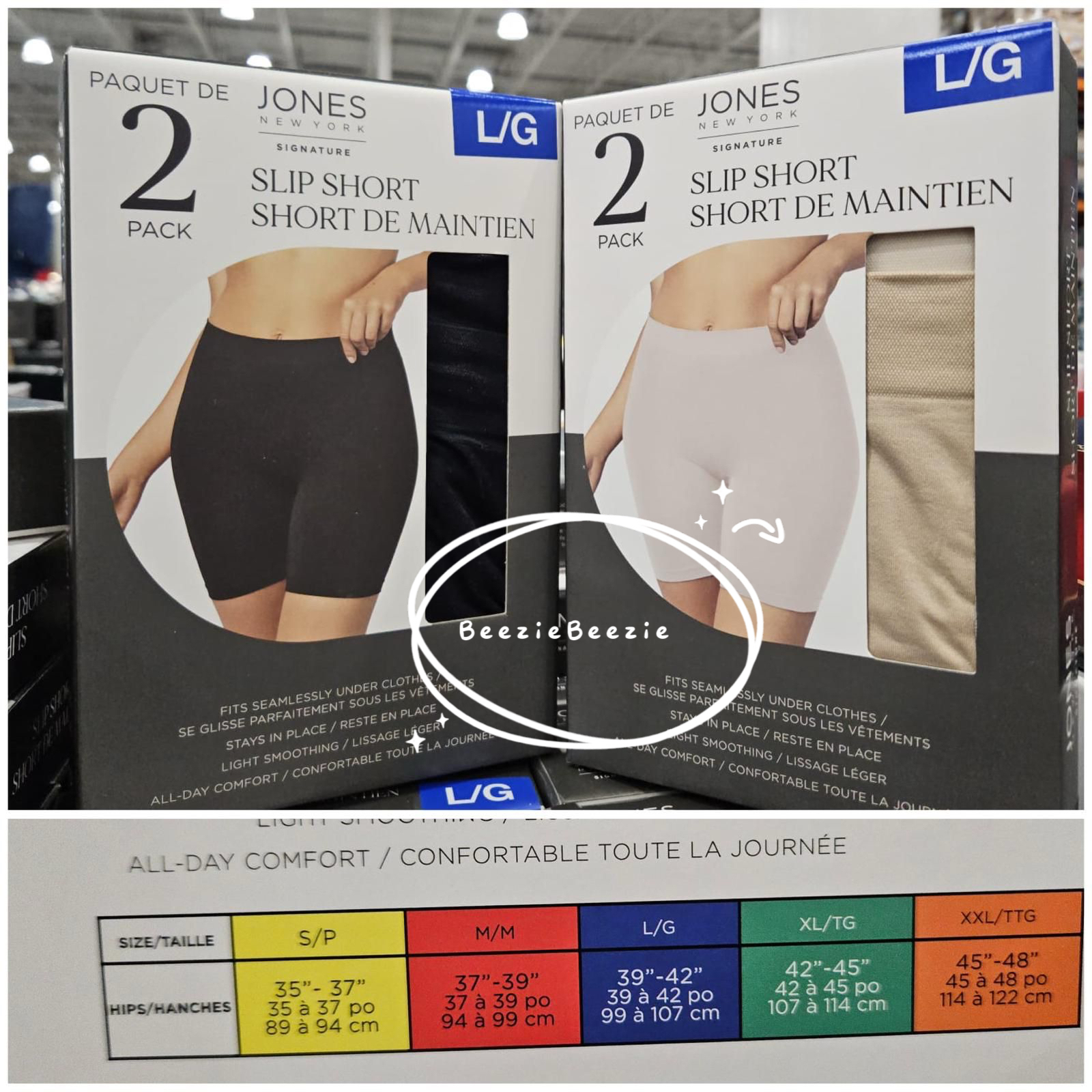 (預購 - 5月23號截單) Jones New York Signature Slip Short 安全褲 (2 pack)