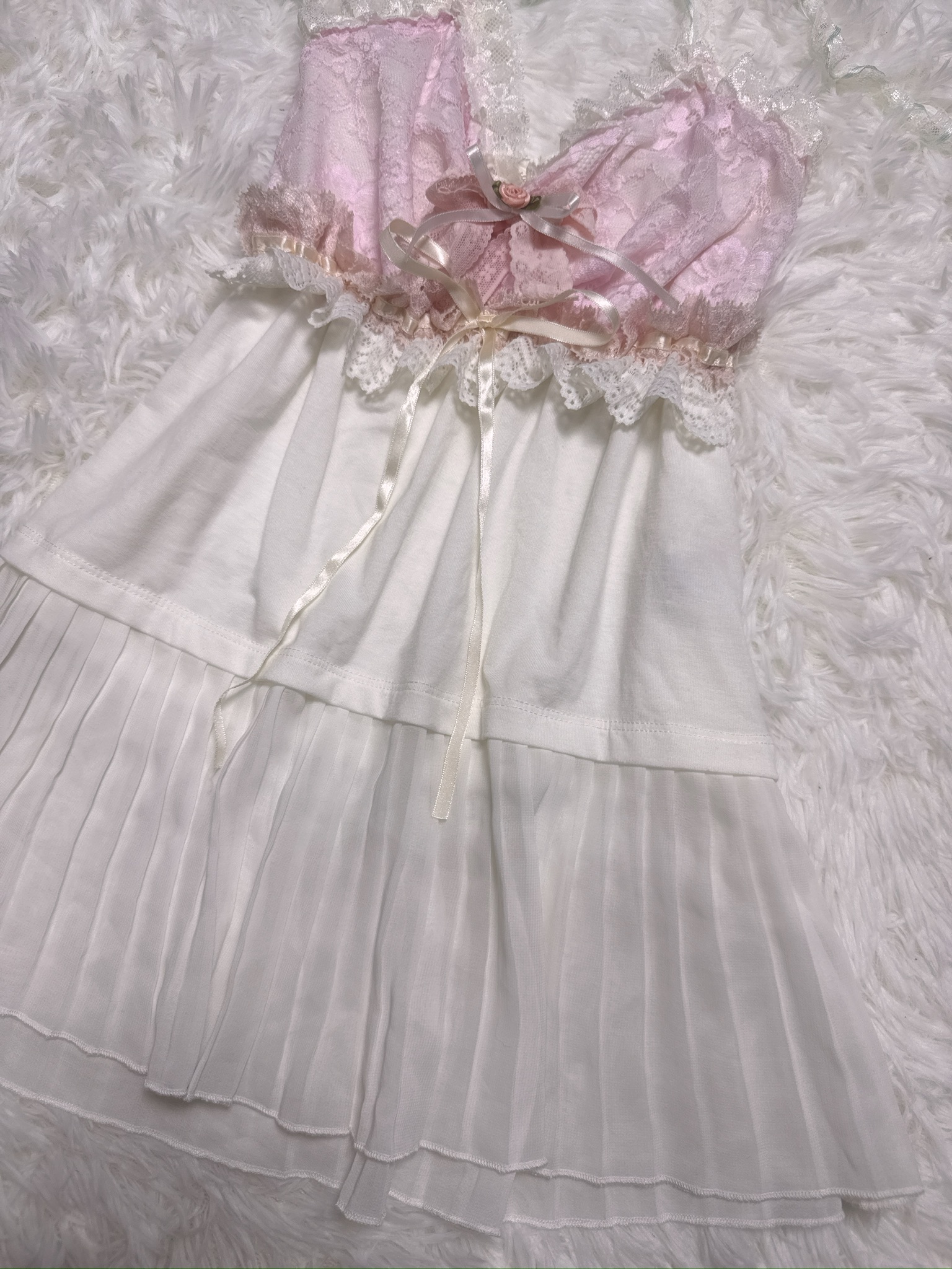 Balletcore Tenshi Kai Lace Rose Remade Camisole
