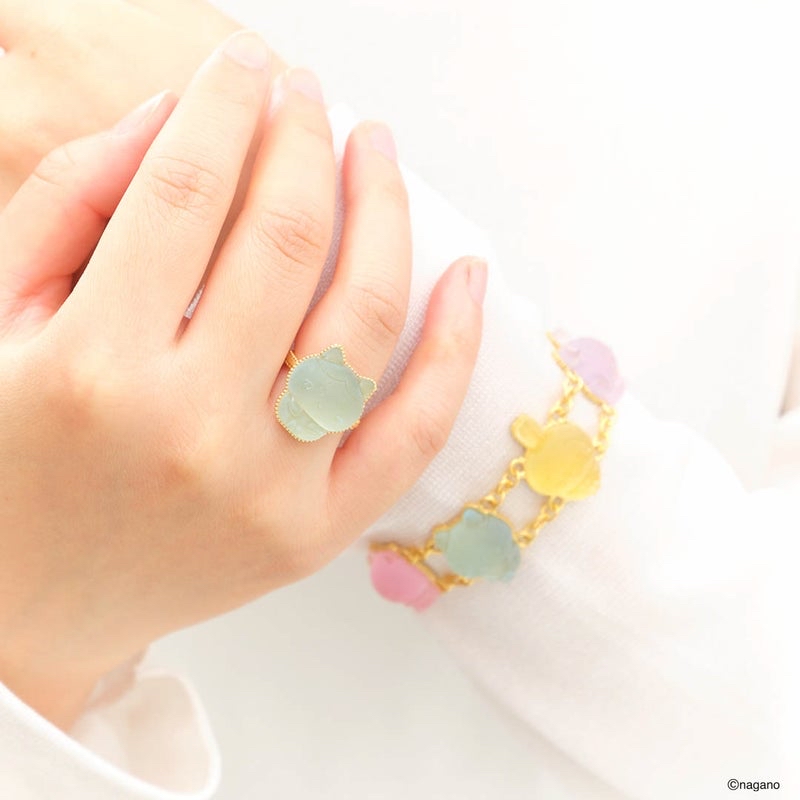 🎀【預訂】Q-POT. x Chiilkawa 水果軟糖戒指 - Hachiware