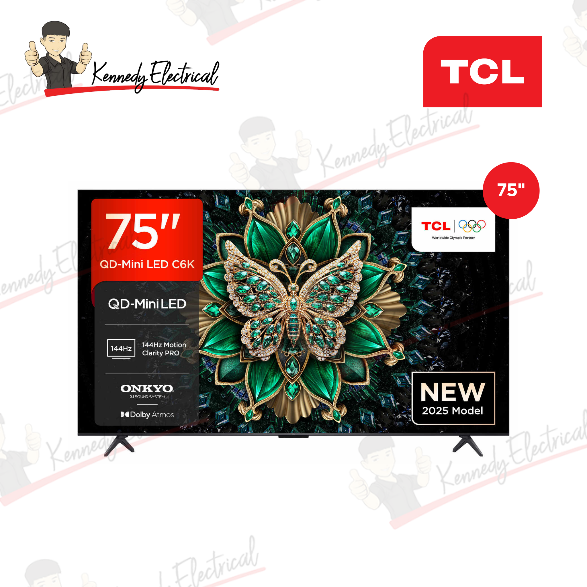 TCL 75" C6K Series QD-Mini LED 4K Google TV (75C6K)