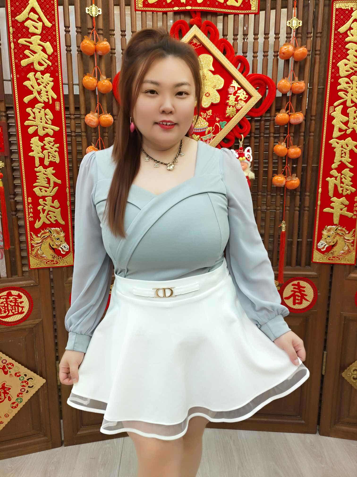 DBD09 TW#35951 方领雪纺衬衫