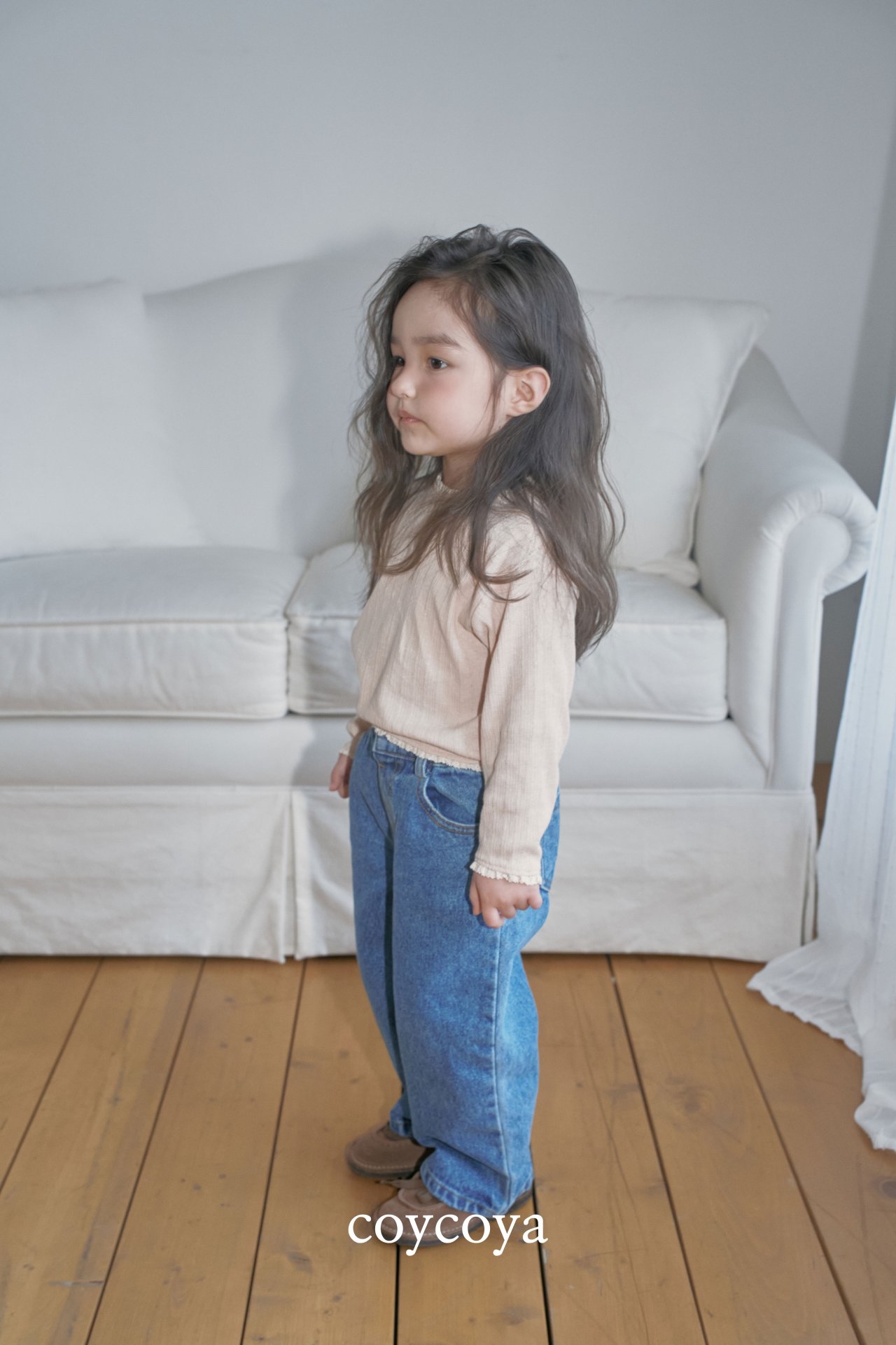 🌸預訂 韓國直送🌸🇰🇷COYCOYA兩色經典百搭直筒牛仔褲